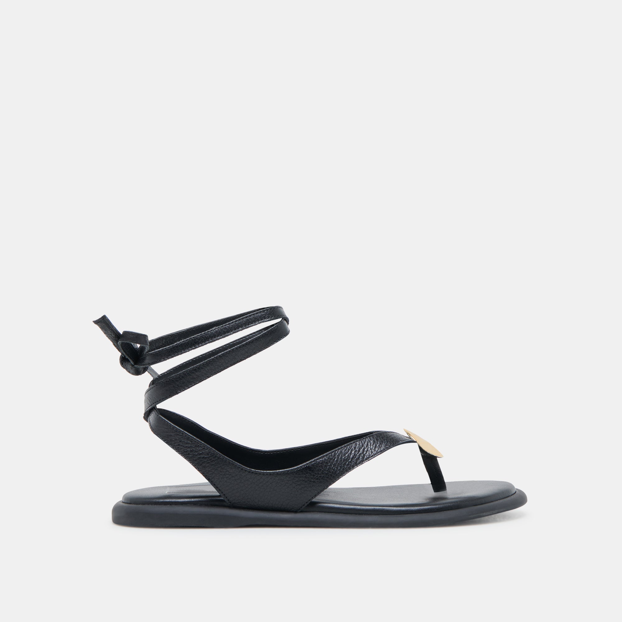 JUDY Women's Black Leather Sandals - Comfortable & Stylish Casual Footwear for Summer, Beach, and Outdoor Walking