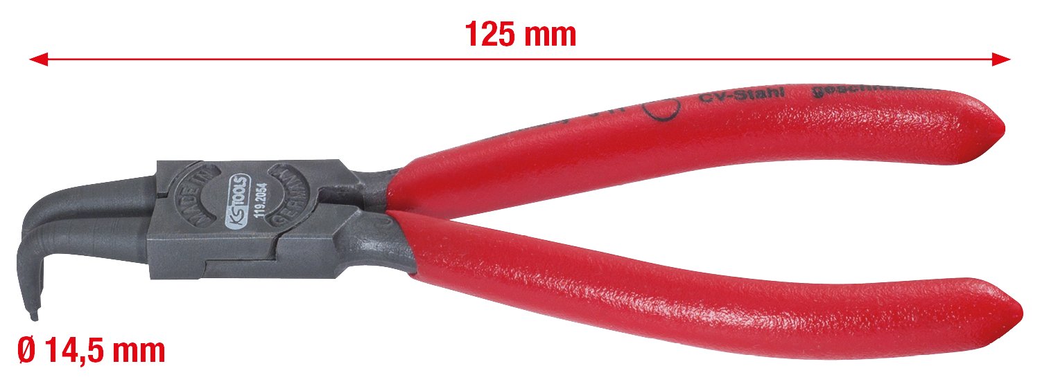 KS TOOLS Internal Circlip Pliers 12-25mm Angled for Auto Repair