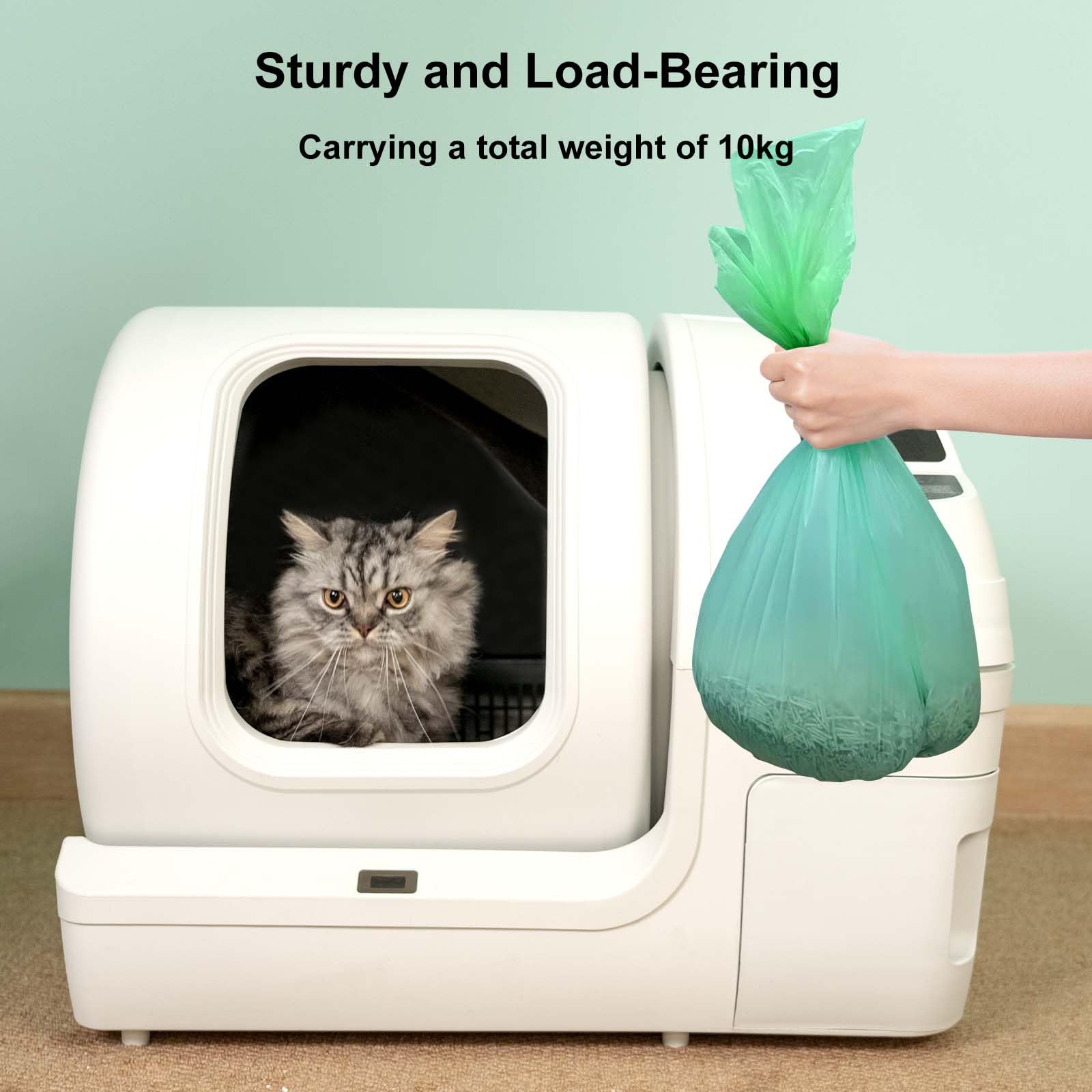 **Durable Cat Waste Drawer Liners - 25 Count Per Roll, 2 Rolls Pack - Tear-Resistant for 9-11 Gallon Drawers - Perfect for Cat Litter Box, Kitchen, Office, Home & Car Trash Can - Easy Cleanup & Odor Control**