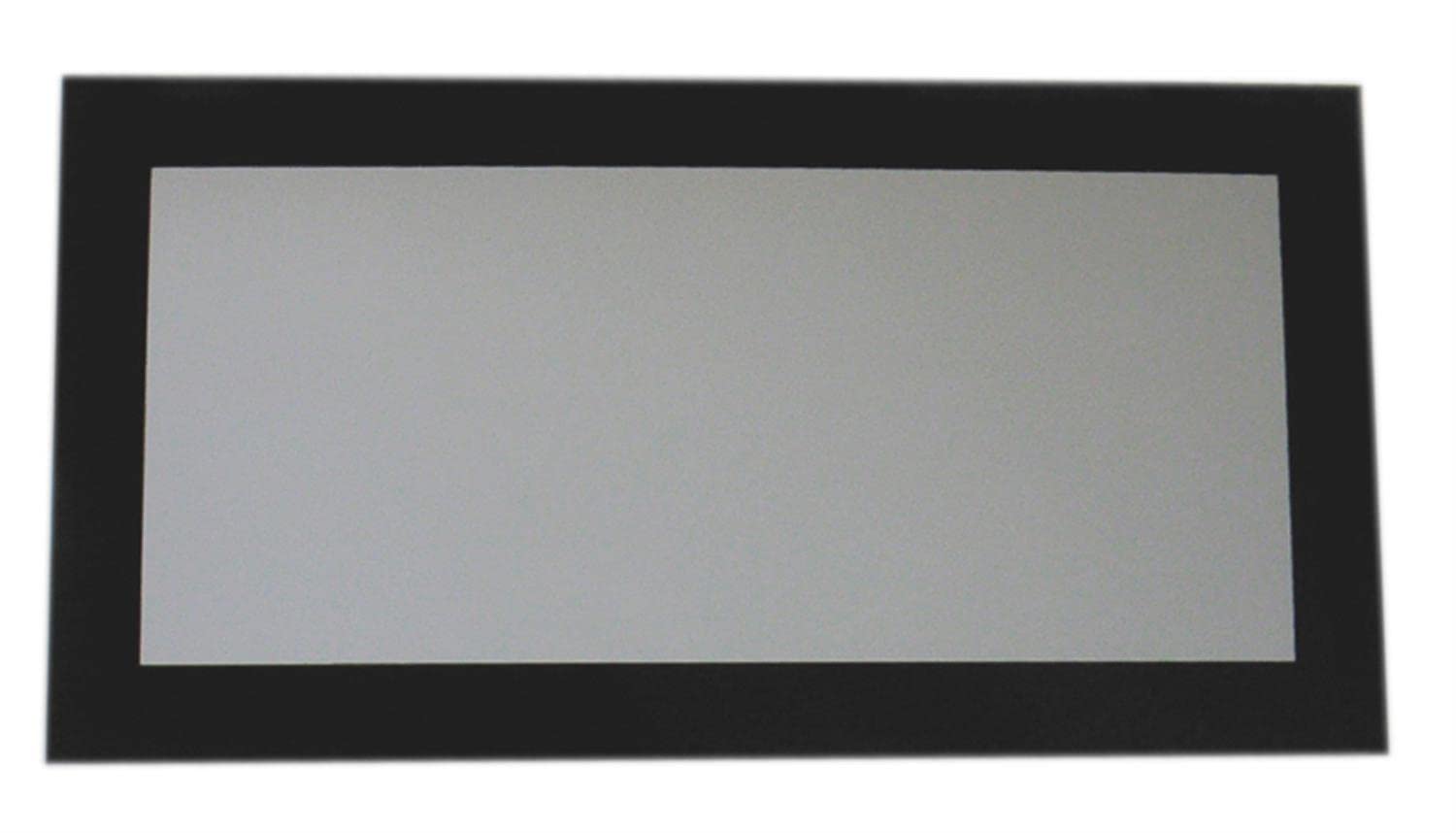 Whitehaus WHE19NG Aeri Modern Black Glass Bathroom Mirror - Perfect for Vanity, Powder Room & Contemporary Home Decor