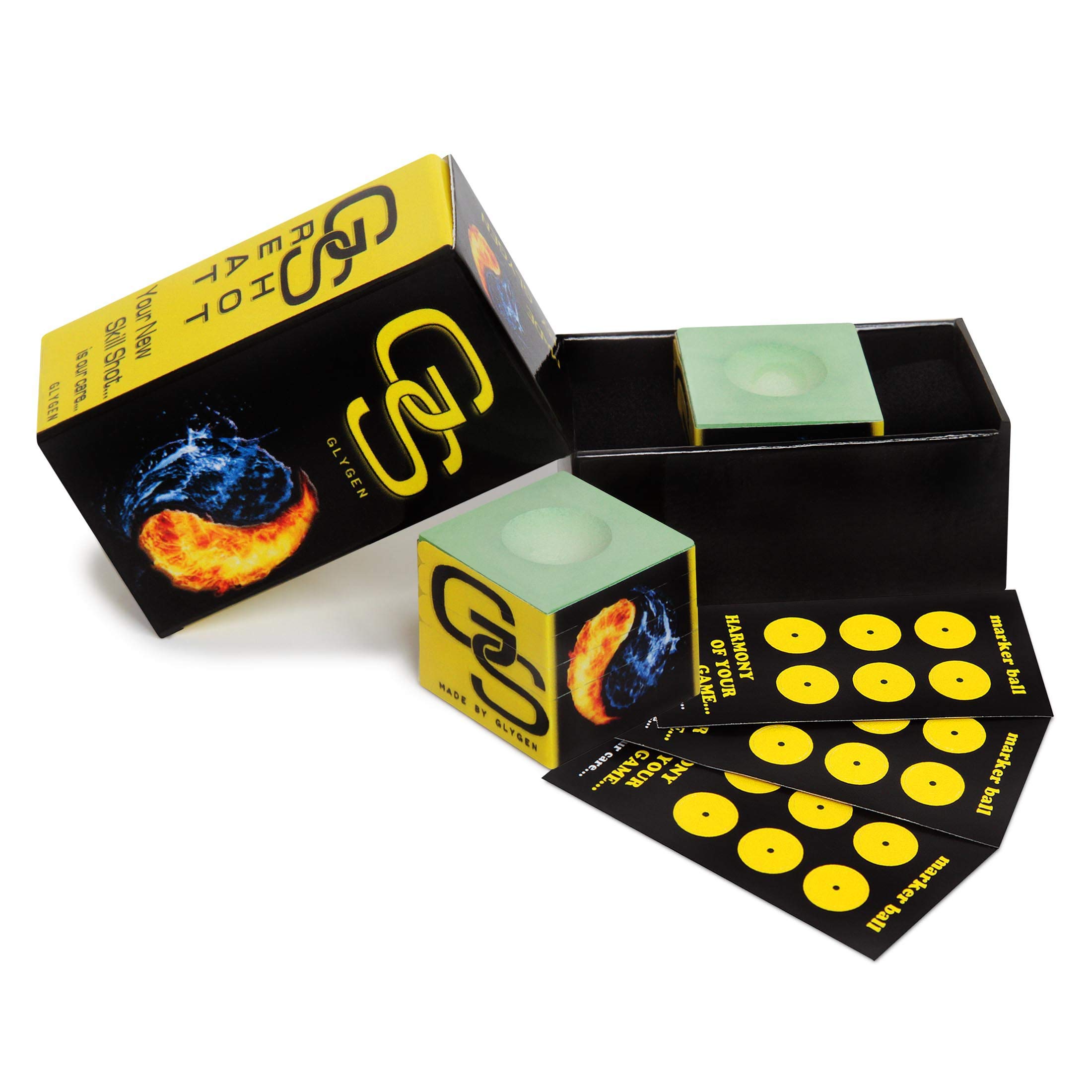 Premium Green Billiard Chalk for Pool Cues - Snooker & Chinese 8 Ball Accessories - Perfect for Professional Play & Home Game Room Use