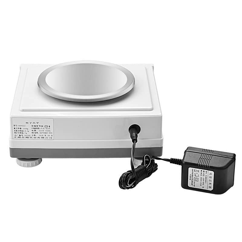 High Precision Digital Lab Scale 1000g x 0.01g - Analytical Electronic Balance with RS232 Port & Windshield for Jewelry, Science & Laboratory Use - Perfect for Gold Weighing, Chemical Measurement & Precise Lab Work