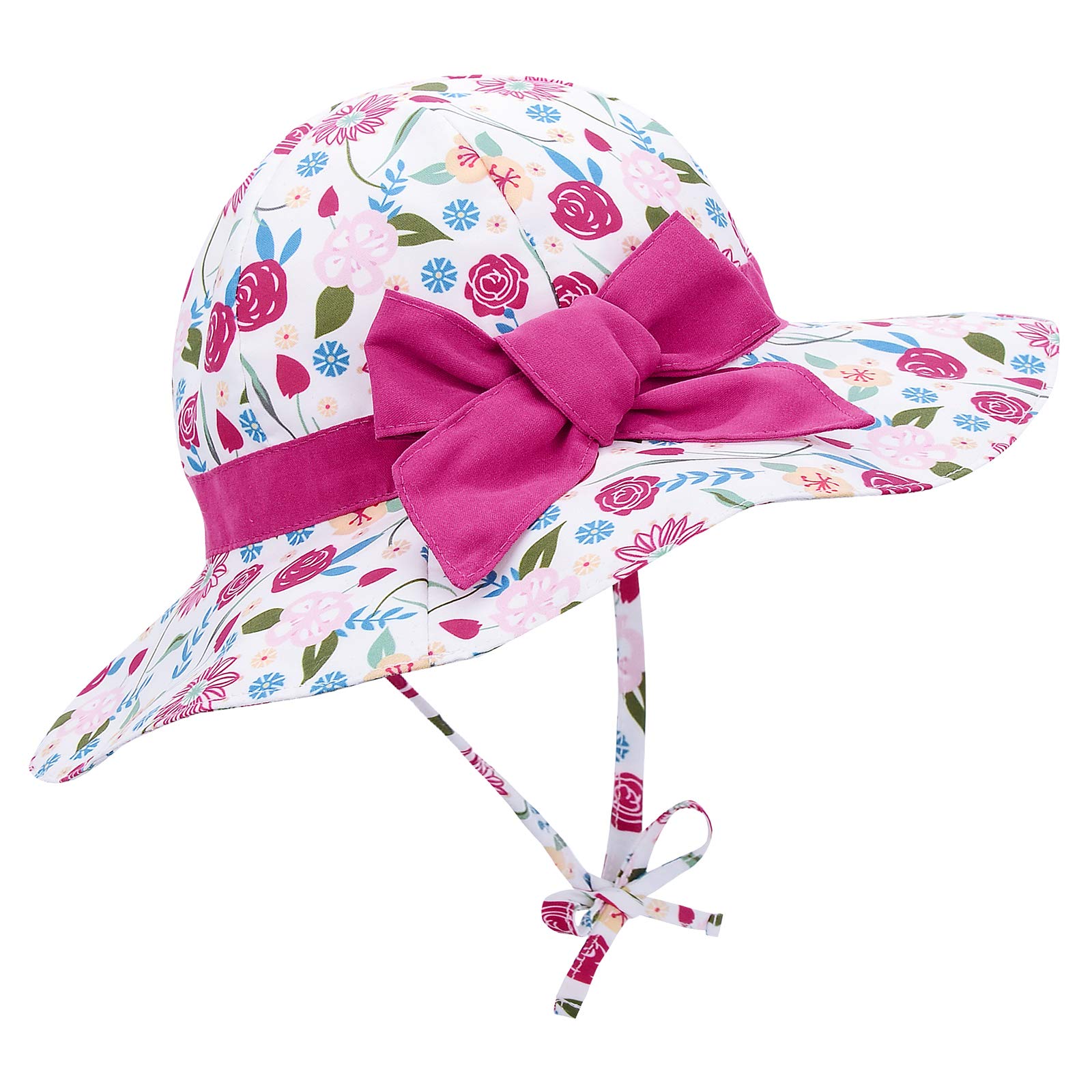 UPF 50+ Baby Sun Hat for Toddlers & Kids - Wide Brim Bucket Cap for Girls & Boys - Summer Beach, Pool, Outdoor Play & Travel Protection
