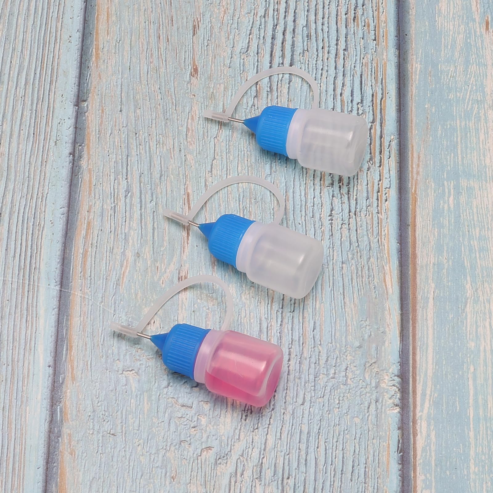 10pcs 3ml Empty Plastic Dropper Bottles with Metal Needle & Blue Cap - Essential Oils, DIY Beauty, Travel-Sized Liquid Containers for Aromatherapy, Cosmetics, and Medicine Storage