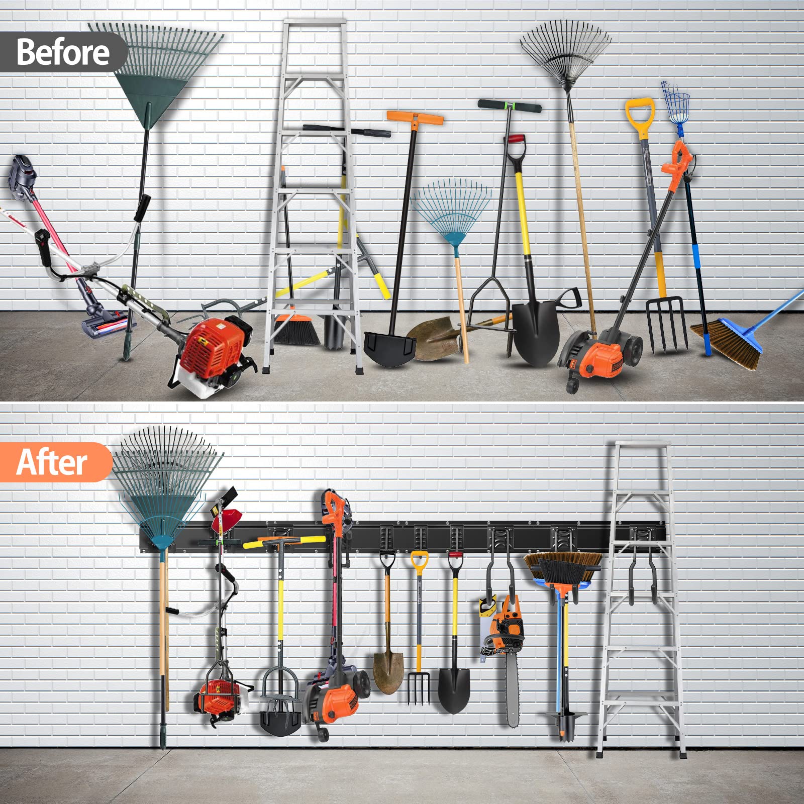 14-Piece Heavy Duty Steel Tool Storage Rack - 64
