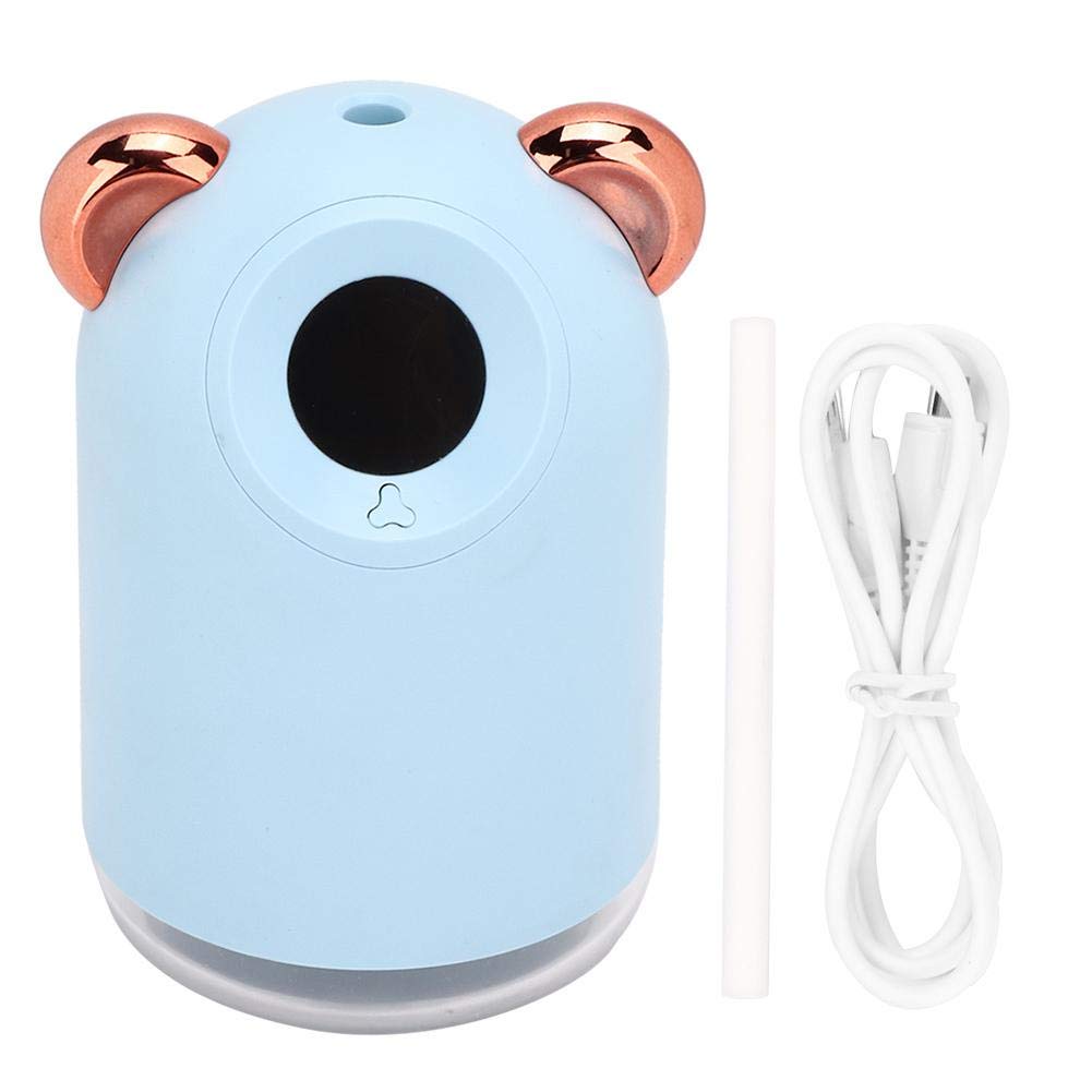 220ml USB Mini Air Humidifier - Portable Desktop Humidifier for Home, Office & Travel | Cute Household Air Atomizer for Dry Skin, Baby Nursery & Bedroom