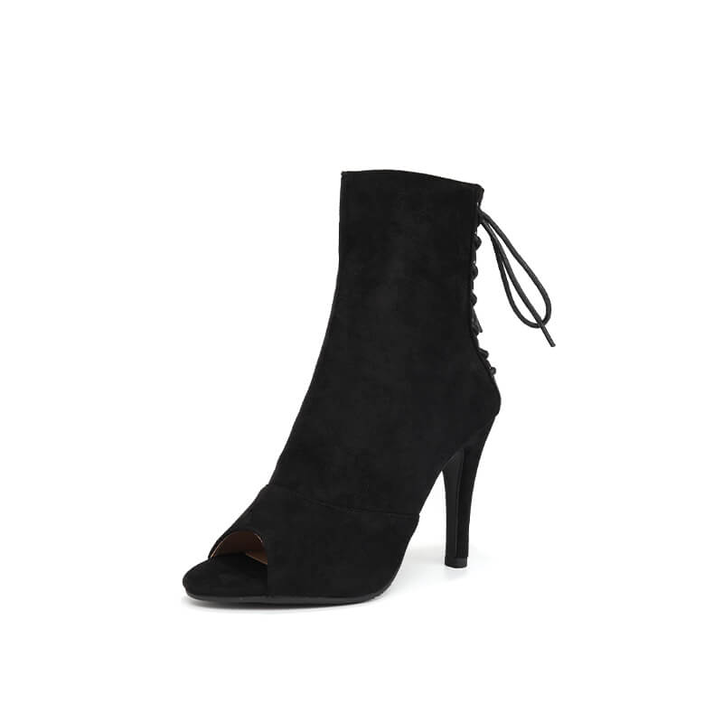 Sexy Women's Open Toe Stiletto Dance Boots - 5 Inch Heel Pleaser Platform Shoes for Pole Dancing, Burlesque & Performance | Comfortable & Stylish Party Wear