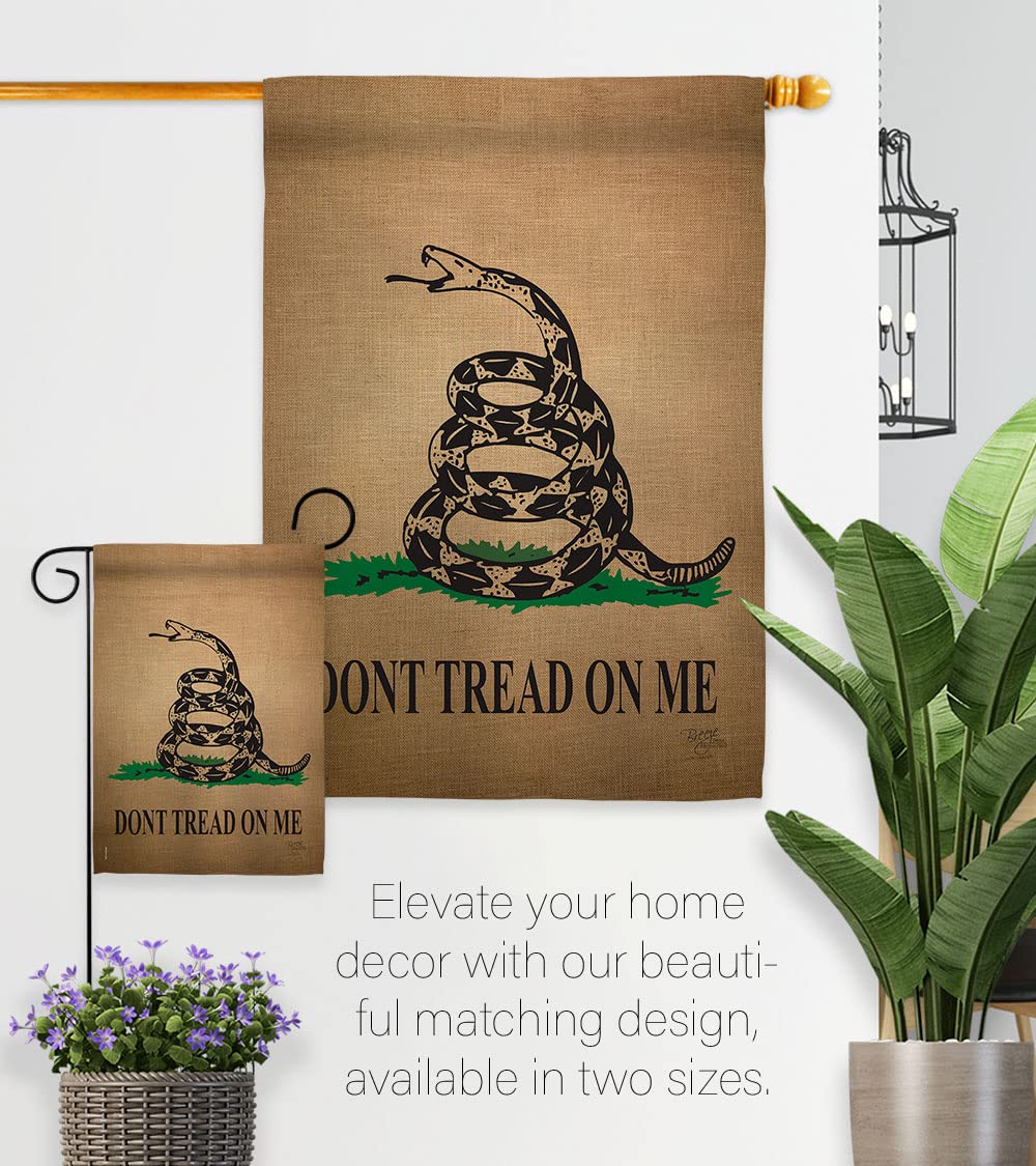Breeze Decor Gadsden Americana Flag Set - 28