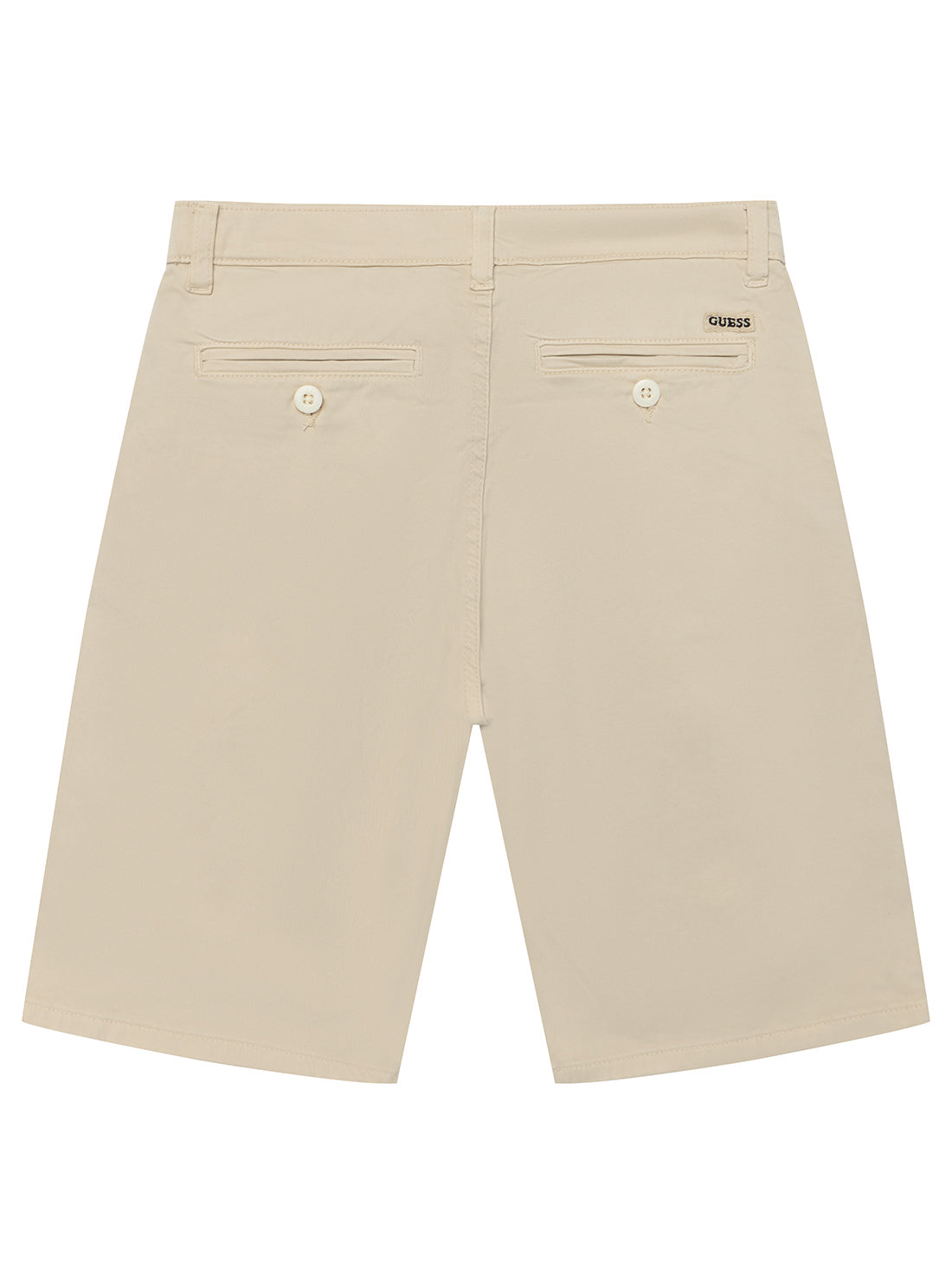 Beige Sateen Chino Shorts for Men - Comfortable Casual Summer Shorts (Size 7-16) - Perfect for Beach, Vacation and Outdoor Activities