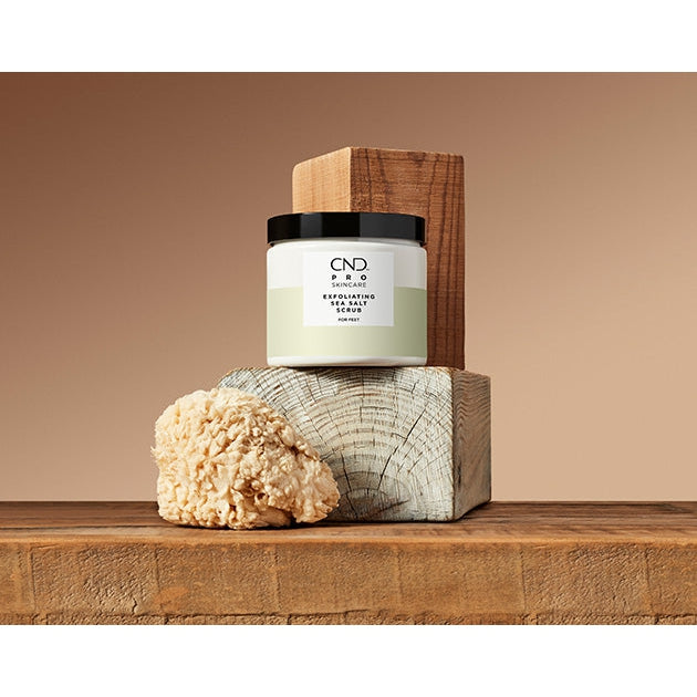 CND Pro Skincare Exfoliating Sea Salt Scrub for Feet - 18 fl oz | Deep Cleansing & Moisturizing Foot Treatment | Perfect for Pedicures, Dry Skin & Callus Removal at Home or Spa