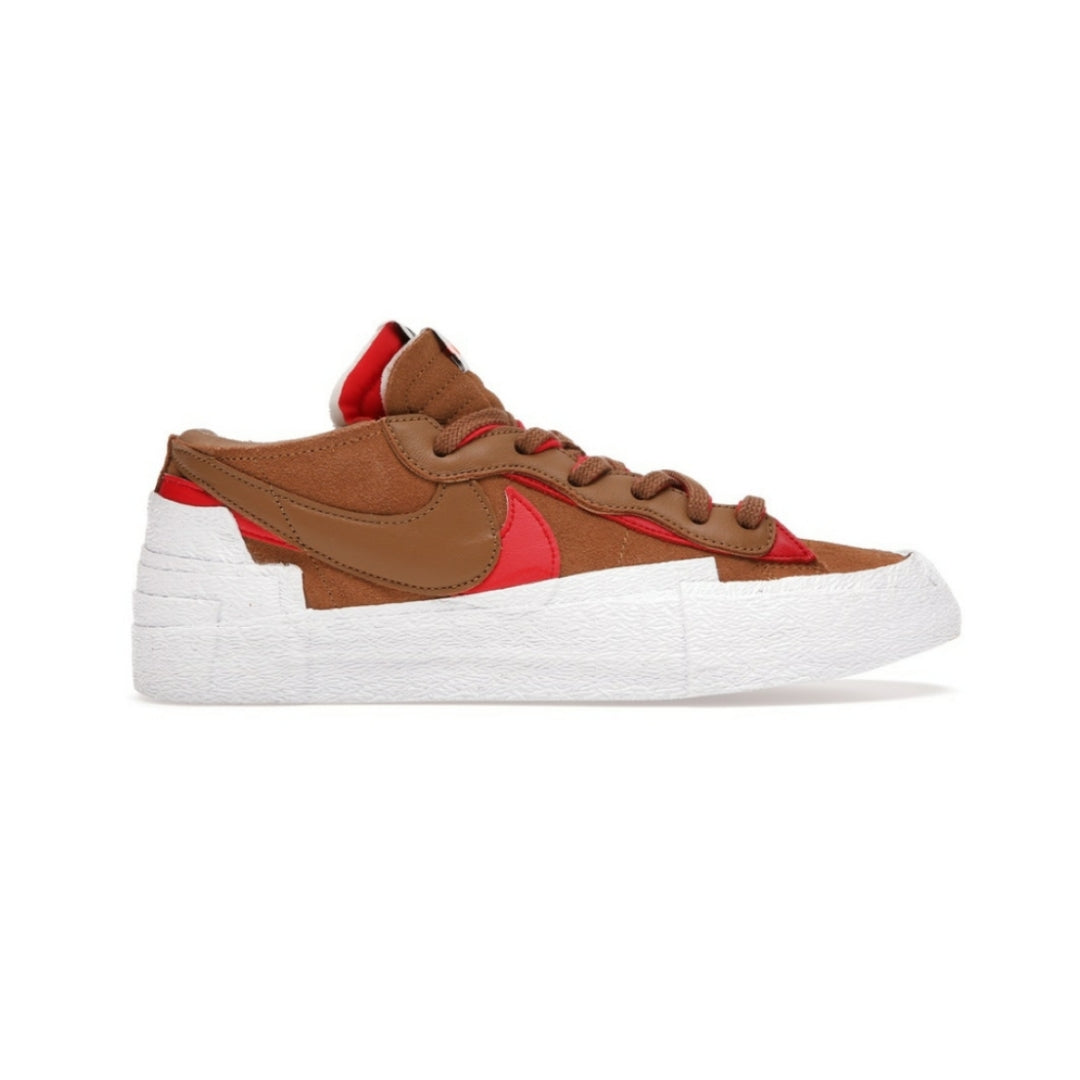 Nike x Sacai Blazer Low Sneakers - British Tan Colorway | Men's & Women's Casual Shoes for Streetwear & Everyday Fashion