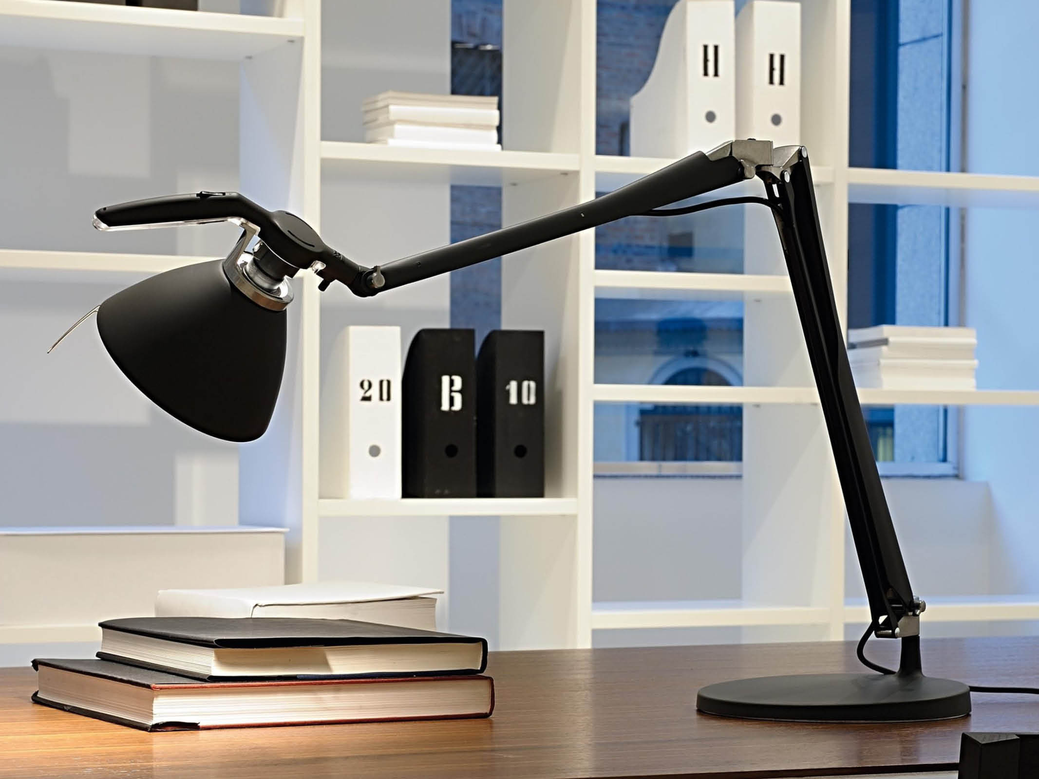 Fortebraccio Table Lamp - Modern LED Desk Light for Home Office, Bedroom & Living Room | Adjustable Brightness & Energy Efficient | Perfect for Reading, Working & Relaxing