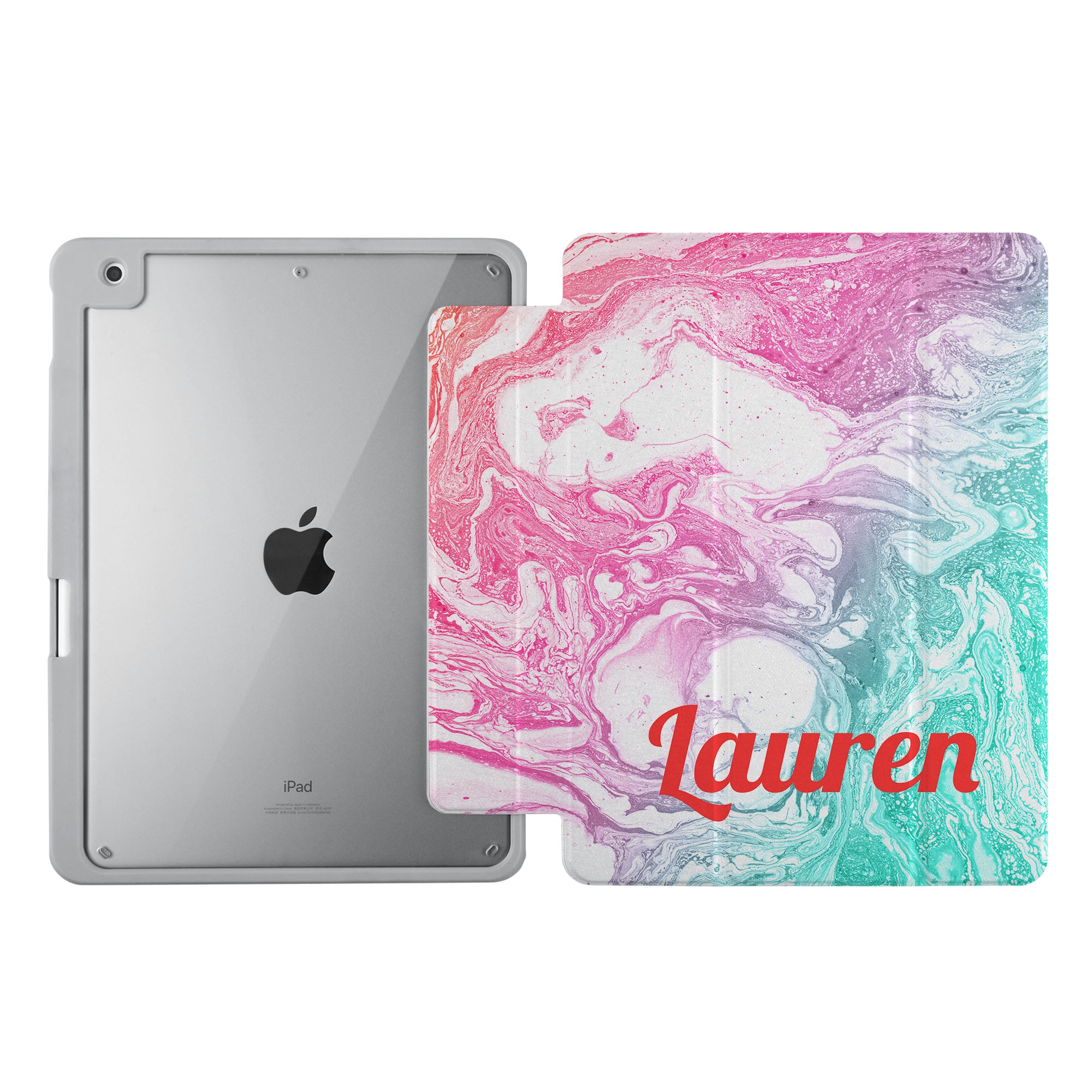 Premium iPad 360 Elite Case with Abstract Oil Painting Design - Protective Cover for iPad Pro/Air/Mini - Perfect for Work, Travel & Home Use