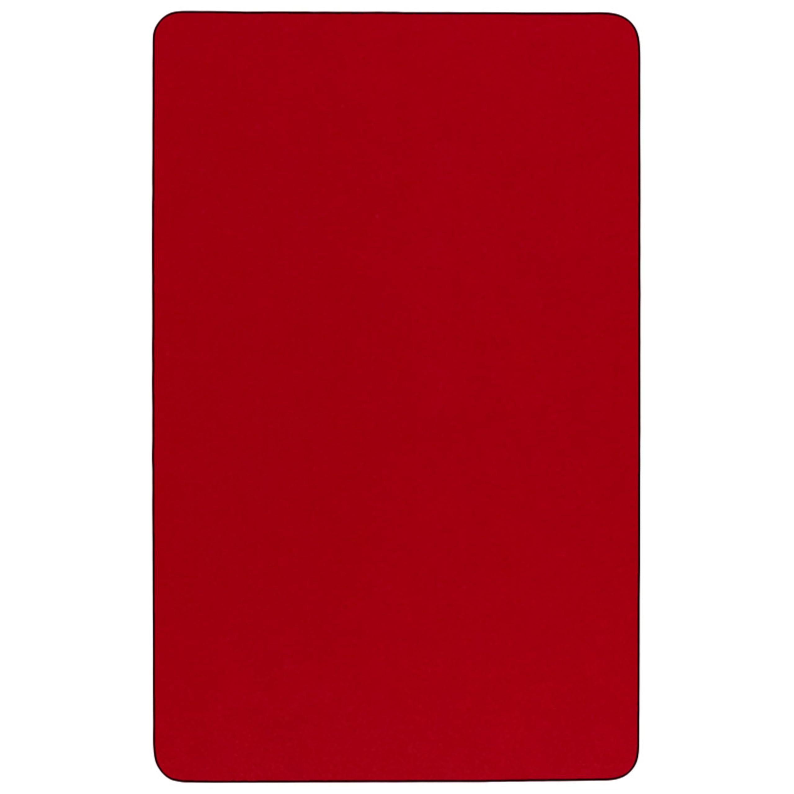 30x72 Inch Adjustable Red Thermal Laminate Activity Table - Perfect for Classrooms, Offices, and Home Workspaces