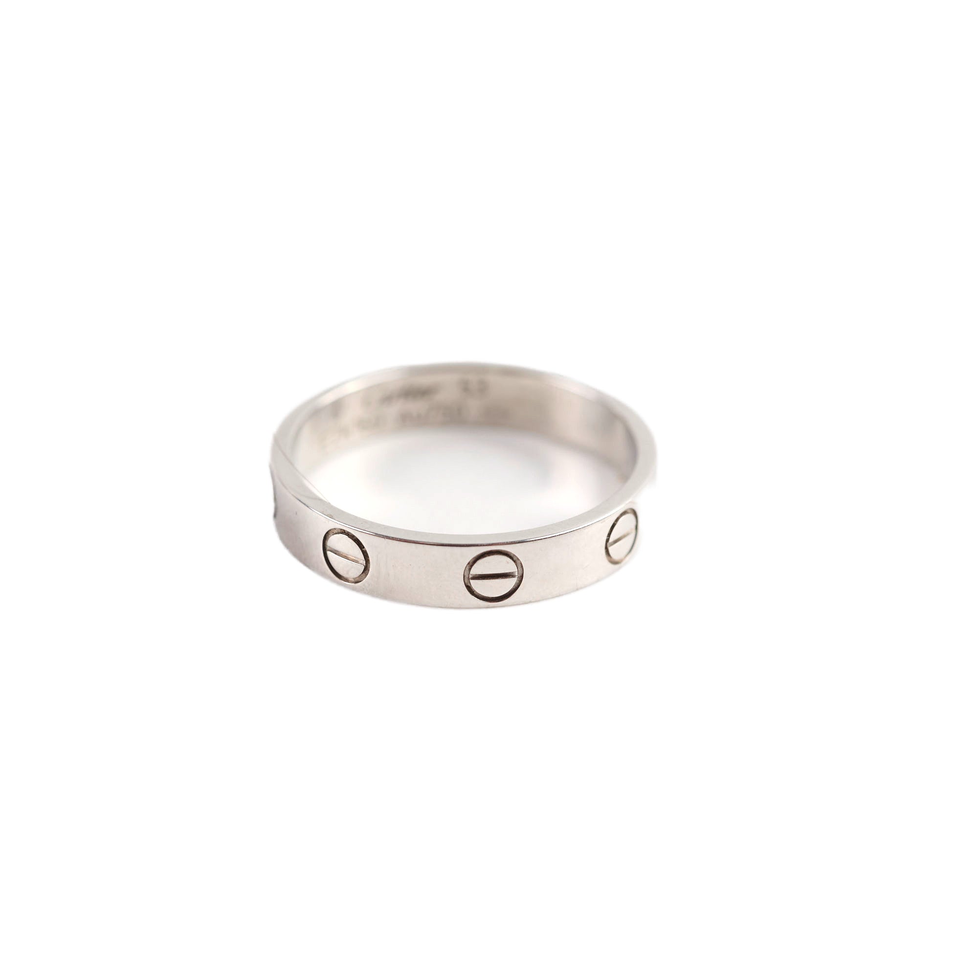 Cartier Love Wedding Band Ring 18K White Gold Size 53 - Perfect for Engagement, Anniversary & Bridal Jewelry Gifts