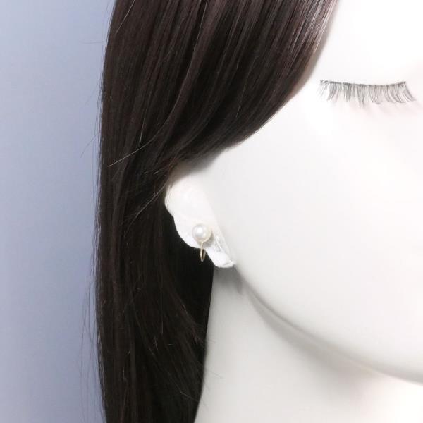 18K Yellow Gold Pearl Earrings for Women - Classic Elegant Stud Earrings for Wedding, Party & Everyday Wear