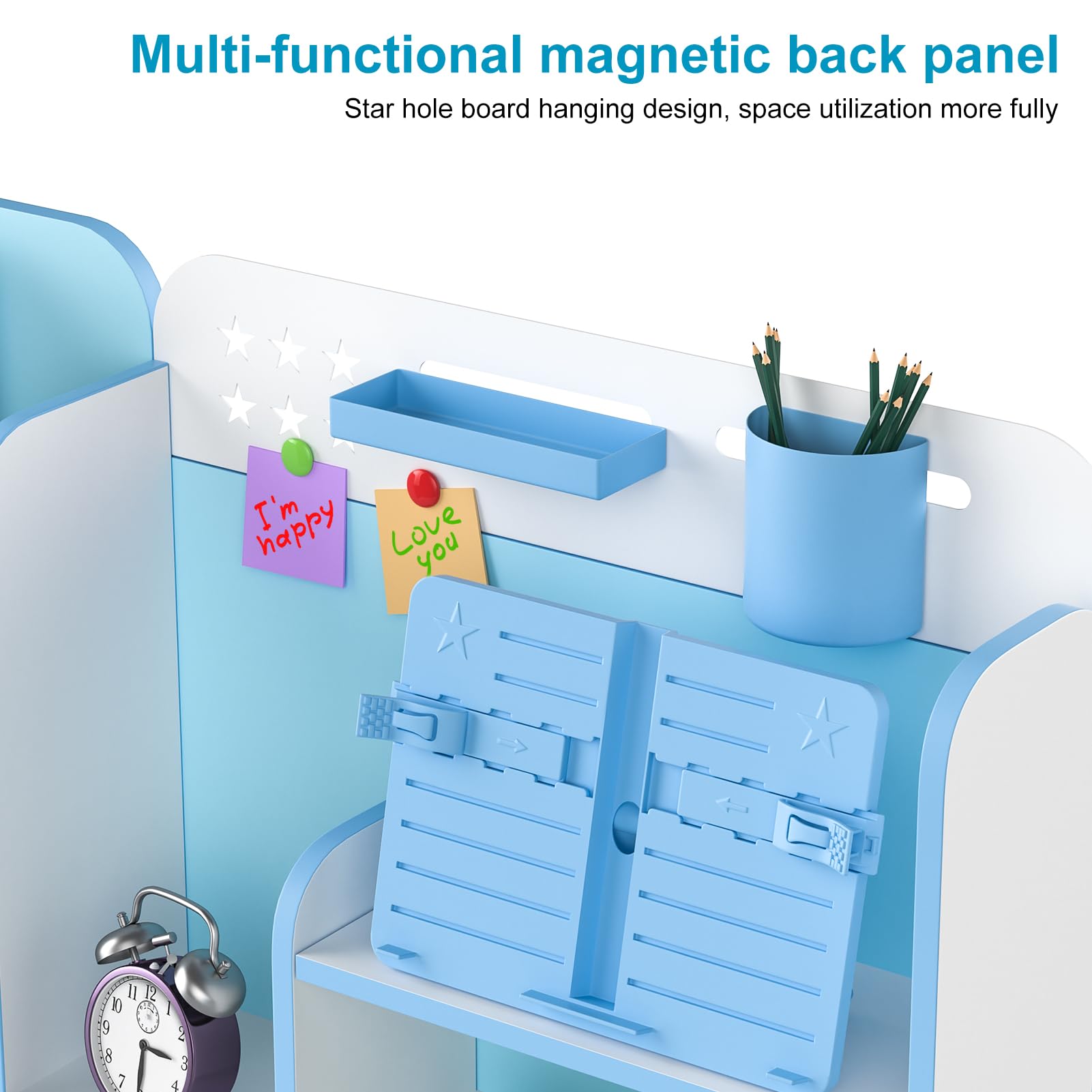 Adjustable Kids Desk and Chair Set - Ergonomic Study Table for Children with Drawer, Bookstand & Foot Pedal - Pink School Desk for Boys & Girls - Perfect for Homework, Online Learning & Art Projects