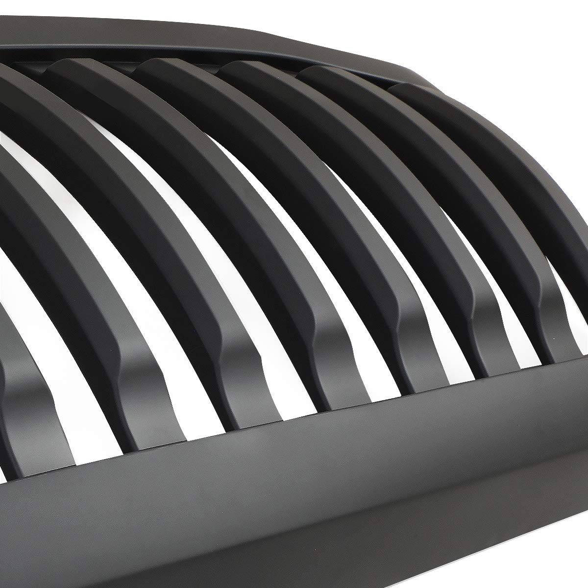 Auto Dynasty Matte Black Vertical Front Hood Bumper Grille for Dodge Ram 1500/2500/3500 (2006-2009) | Heavy-Duty Truck Accessory for Off-Road & Customization