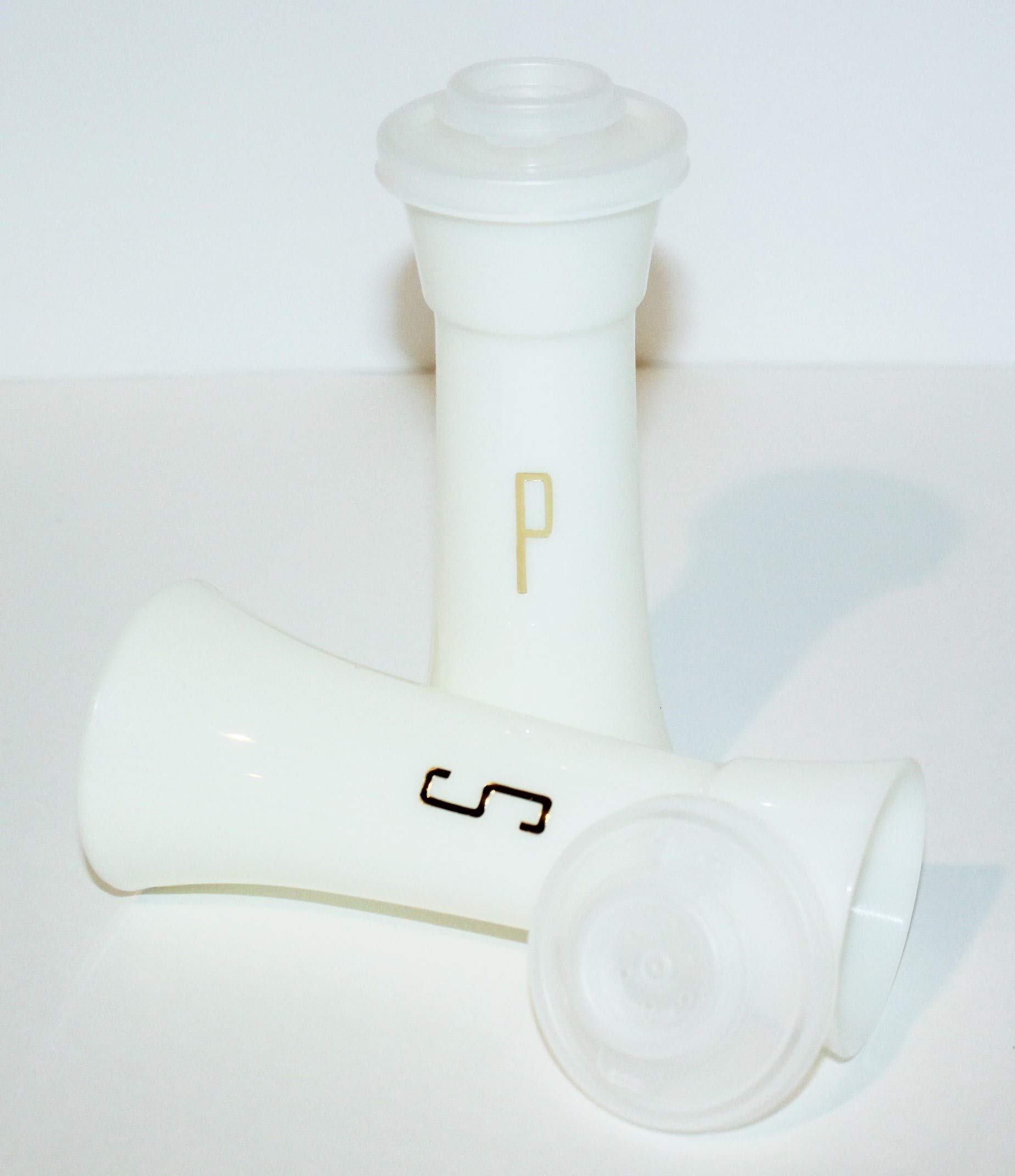 Vintage Tupperware Salt and Pepper Shakers Set - 6 Inch Hourglass Design for Kitchen & Dining - Perfect for Home, Restaurant, and Gift Giving