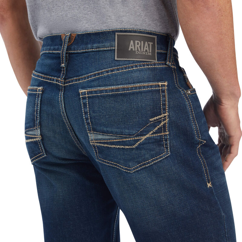 Ariat Men's M4 Relaxed Quentin Boot Cut Jean in Ford - Comfortable Western Denim Jeans for Cowboy, Riding & Casual Wear