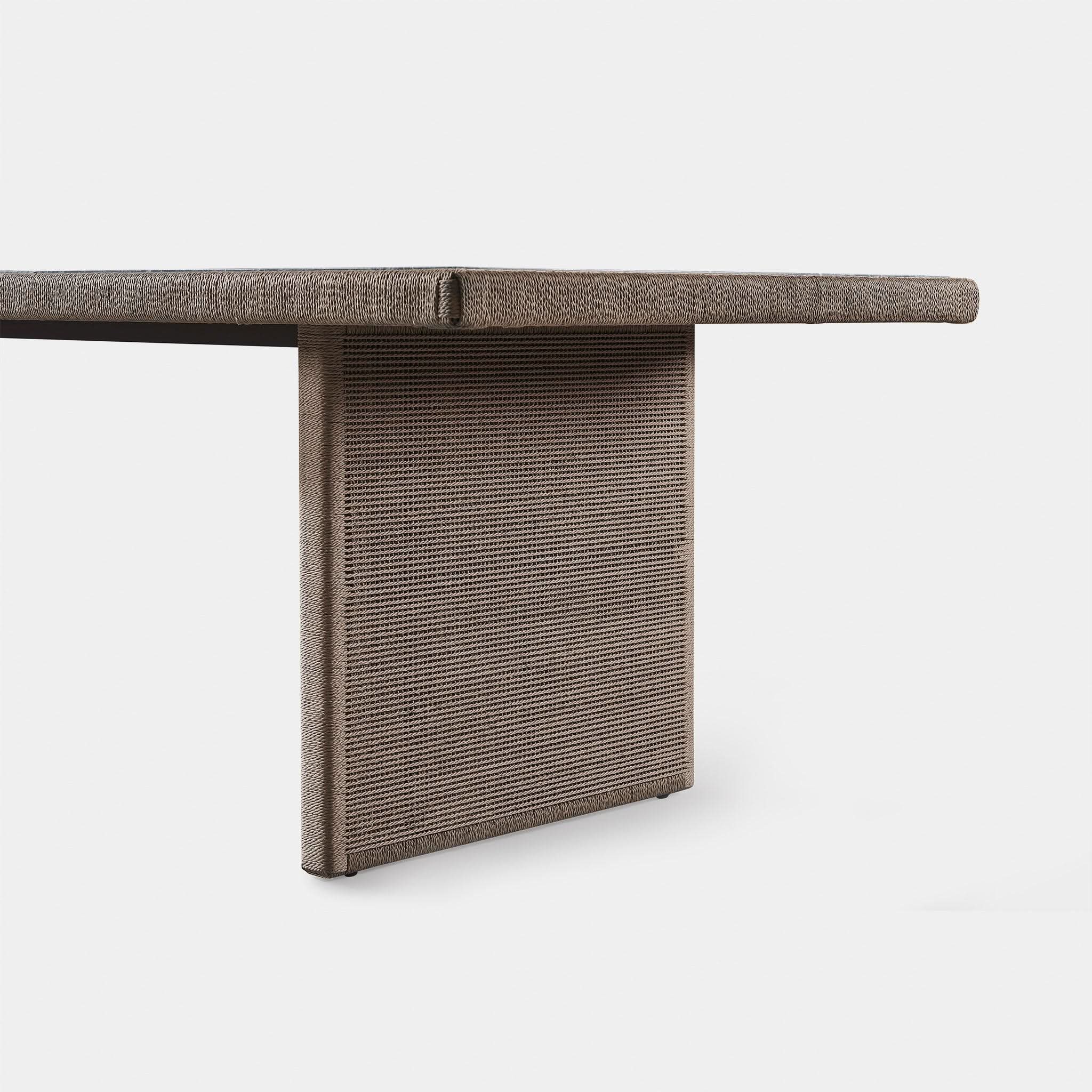 Formentera 108-inch Modern Dining Table - Solid Wood Farmhouse Table for Kitchen & Dining Room - Perfect for Family Gatherings & Dinner Parties