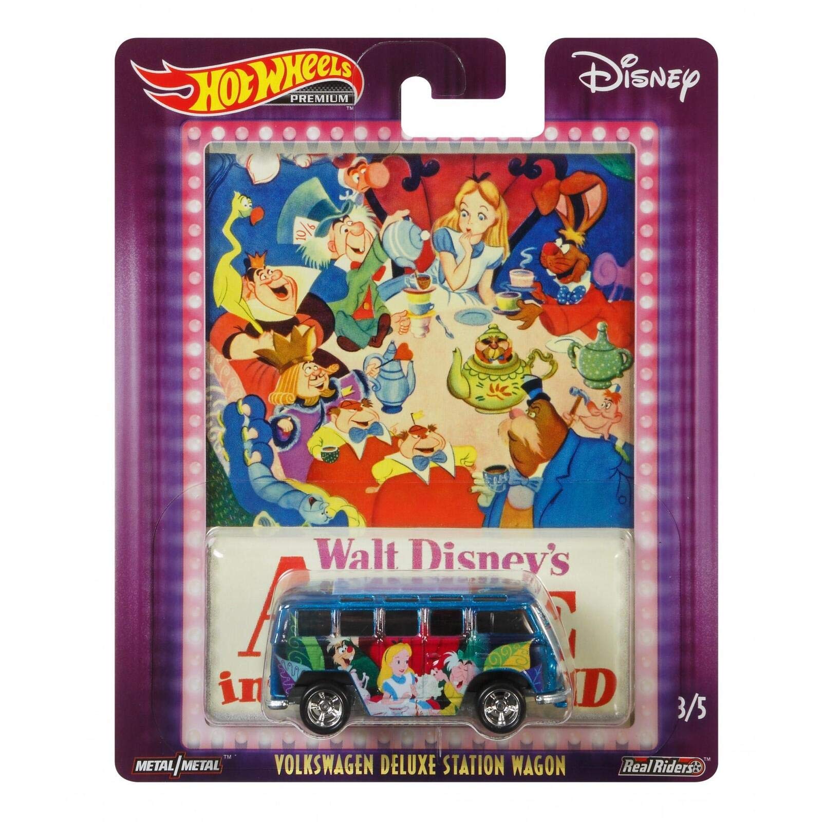 Hot Wheels Disney Alice in Wonderland Volkswagen Station Wagon Die-Cast Car - Collectible Toy for Kids & Adults | Perfect for Display, Gifts, and Playtime Adventures