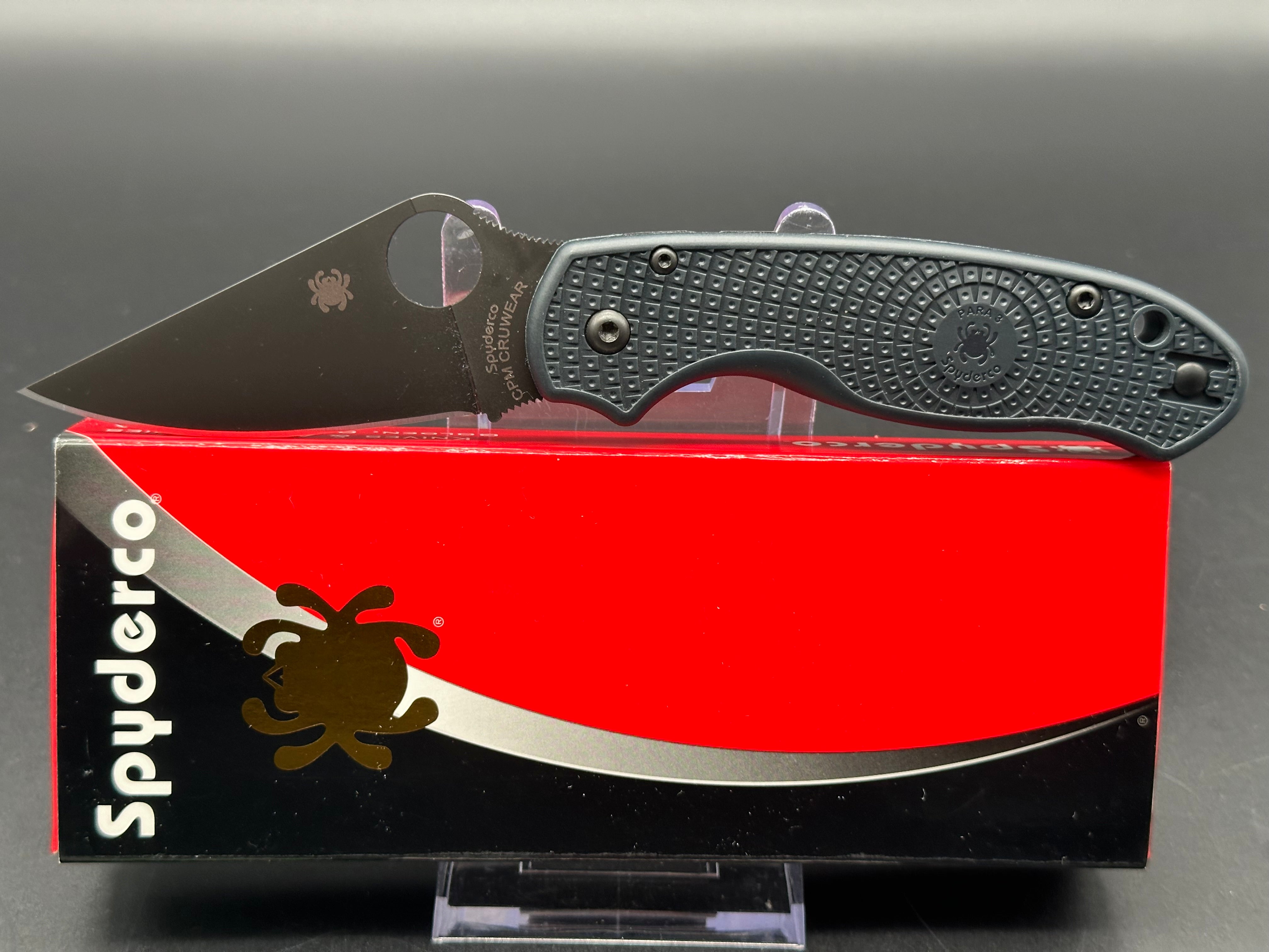 Spyderco Para3 Lightweight Knife - Joker Exclusive CrewWare Edition | EDC Folding Pocket Knife for Outdoor, Camping & Everyday Carry