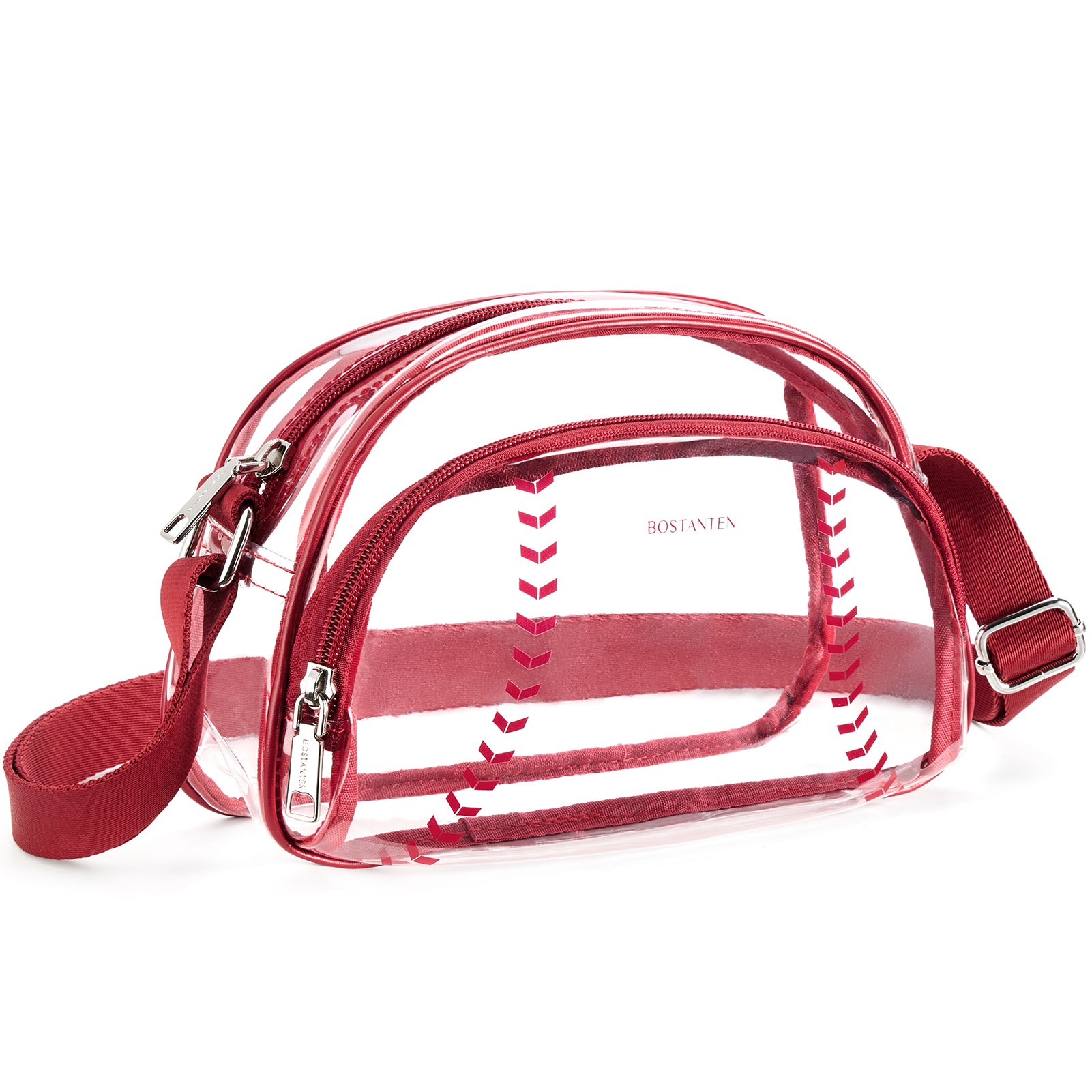 Clear Baseball Stitch Crossbody Bag for Women & Men - Perfect Baseball Fan Gifts for Game Day, Sports Events & Casual Outings