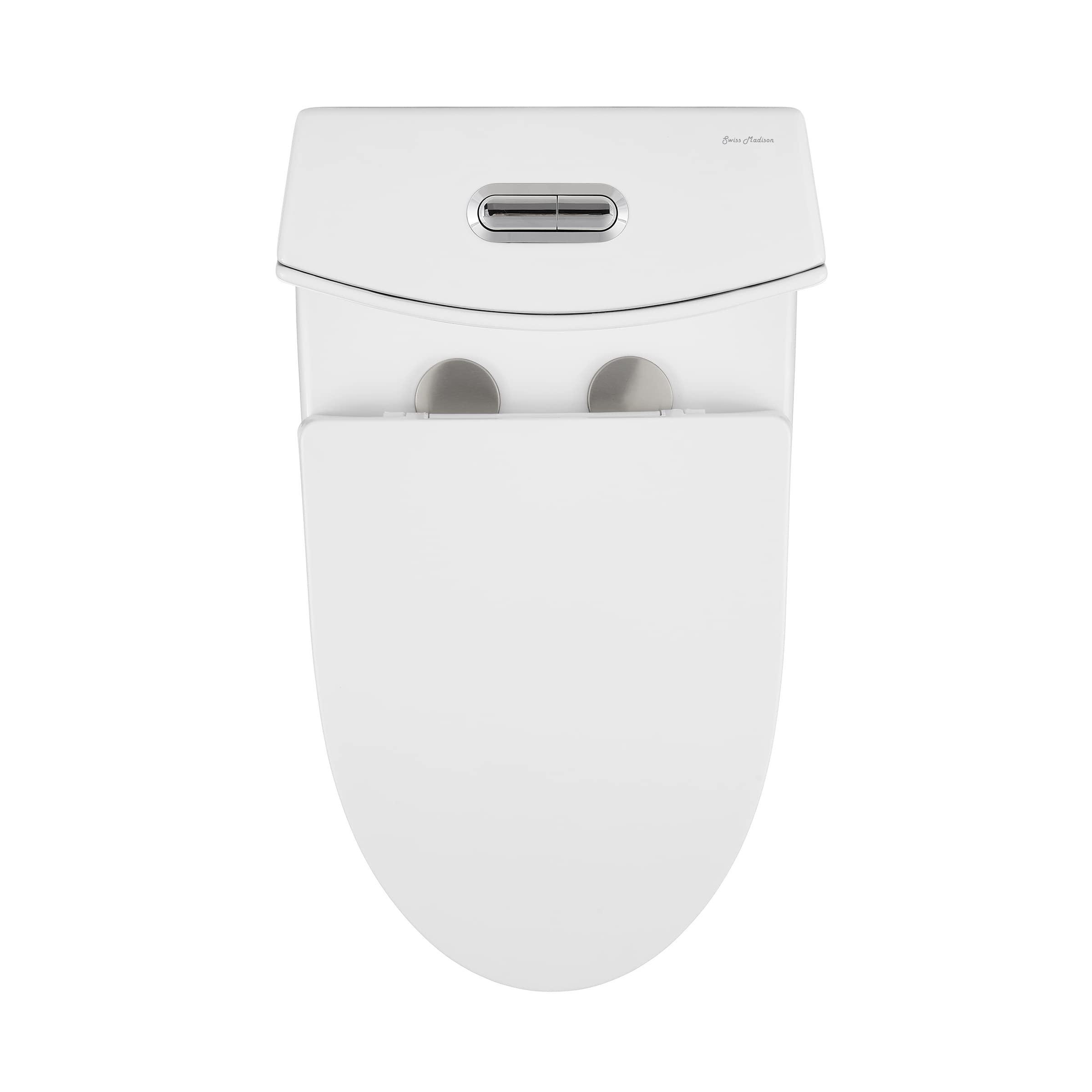 Swiss Madison St. Tropez One Piece Elongated Toilet - Dual Vortex Flush 1.1/1.6 GPF, 10
