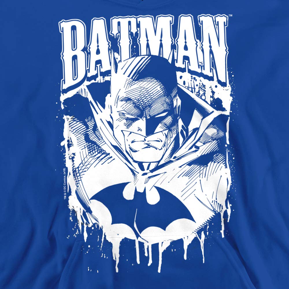 Trevco Batman Bat Metal Unisex Youth Pullover Hoodie - Cool Superhero Graphic Sweatshirt for Kids & Teens - Perfect for School, Cosplay & Everyday Wear