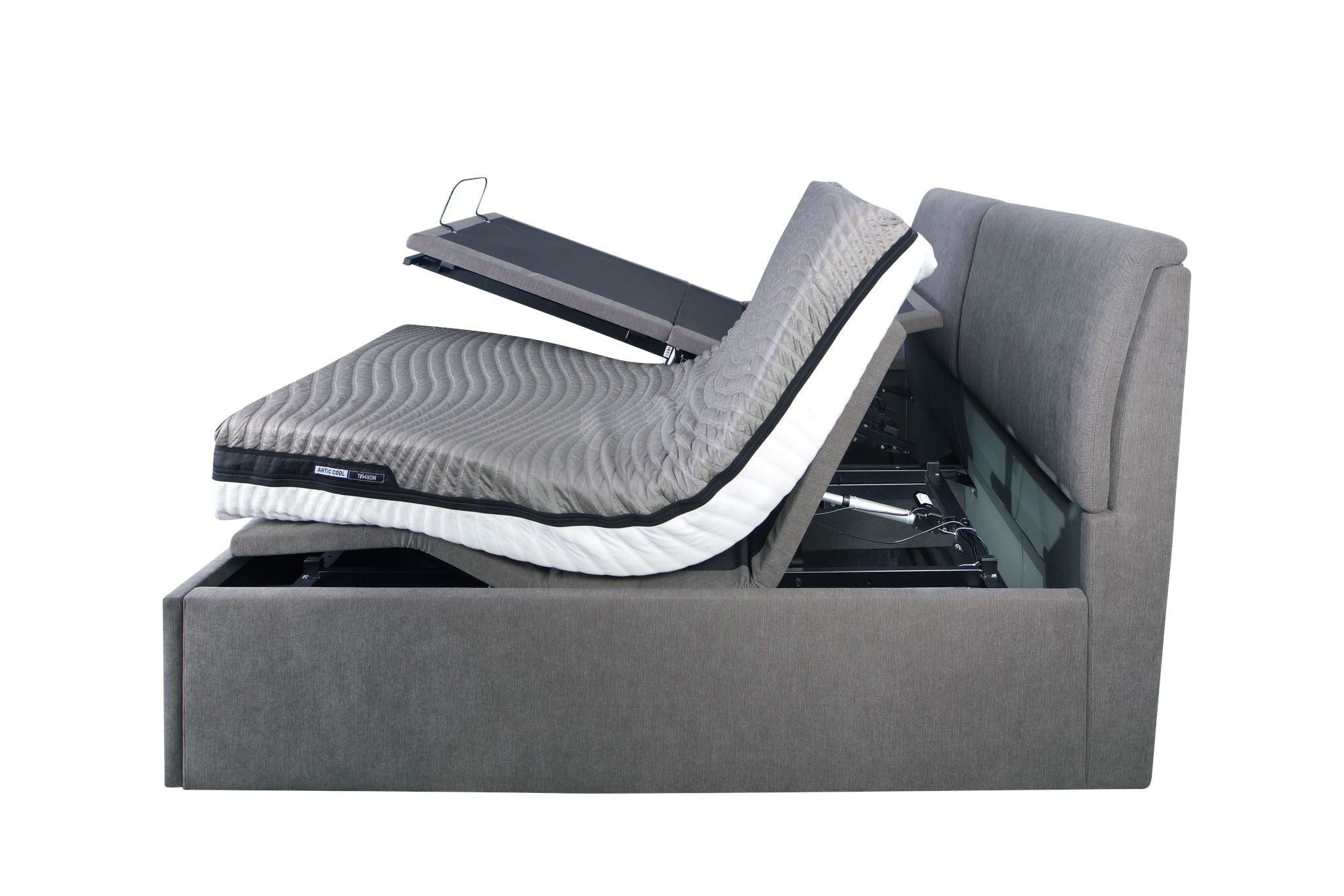 Electric Adjustable Dual Mattress Storage Bed Frame with USB Ports - Perfect for Small Bedrooms, Guest Rooms & Modern Home Decor