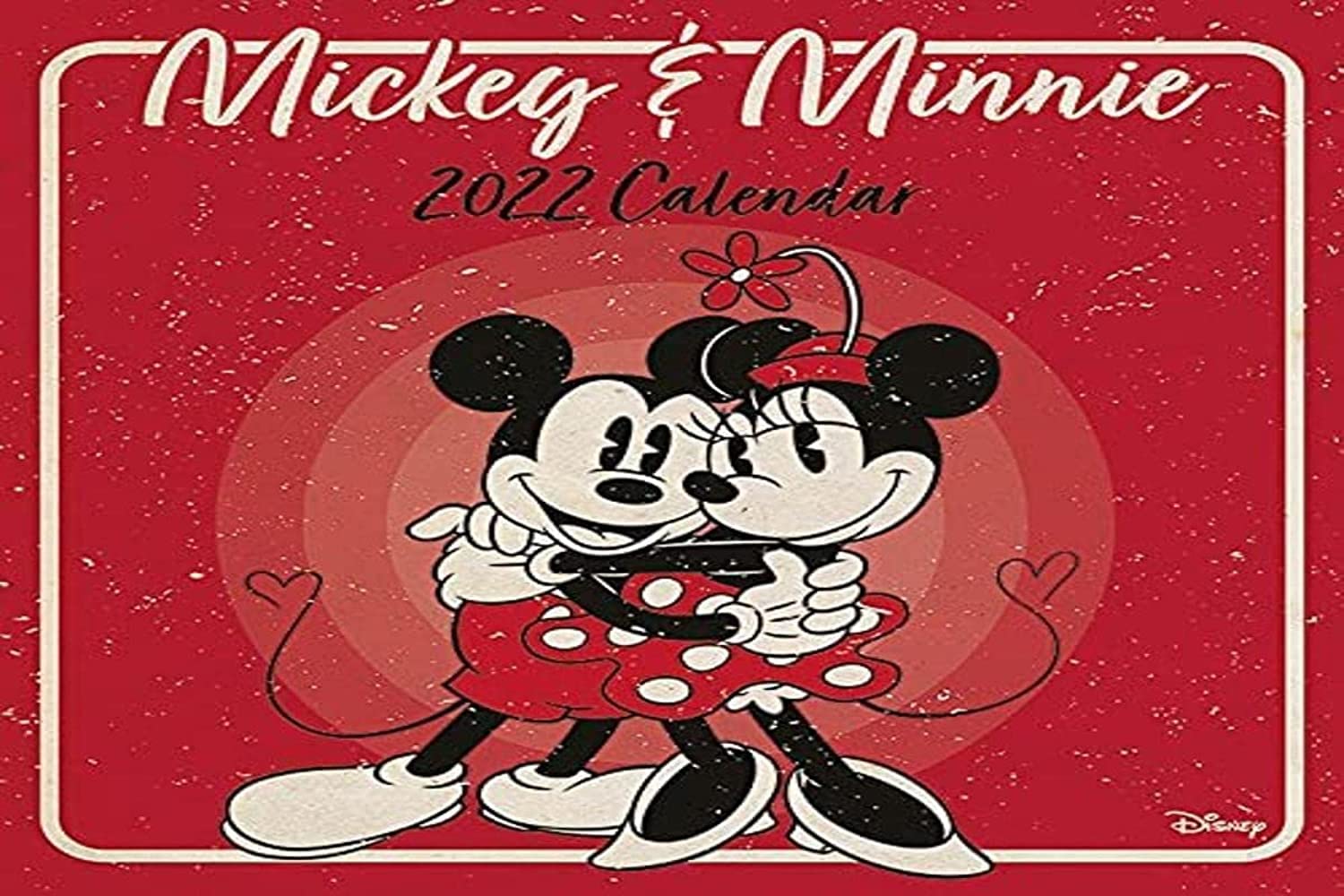 Disney Mickey Mouse & Minnie Mouse 2022 Wall Calendar - 12 Month Planner 30cm x 30cm - Official Disney Merchandise - Perfect for Home, Office & School Organization