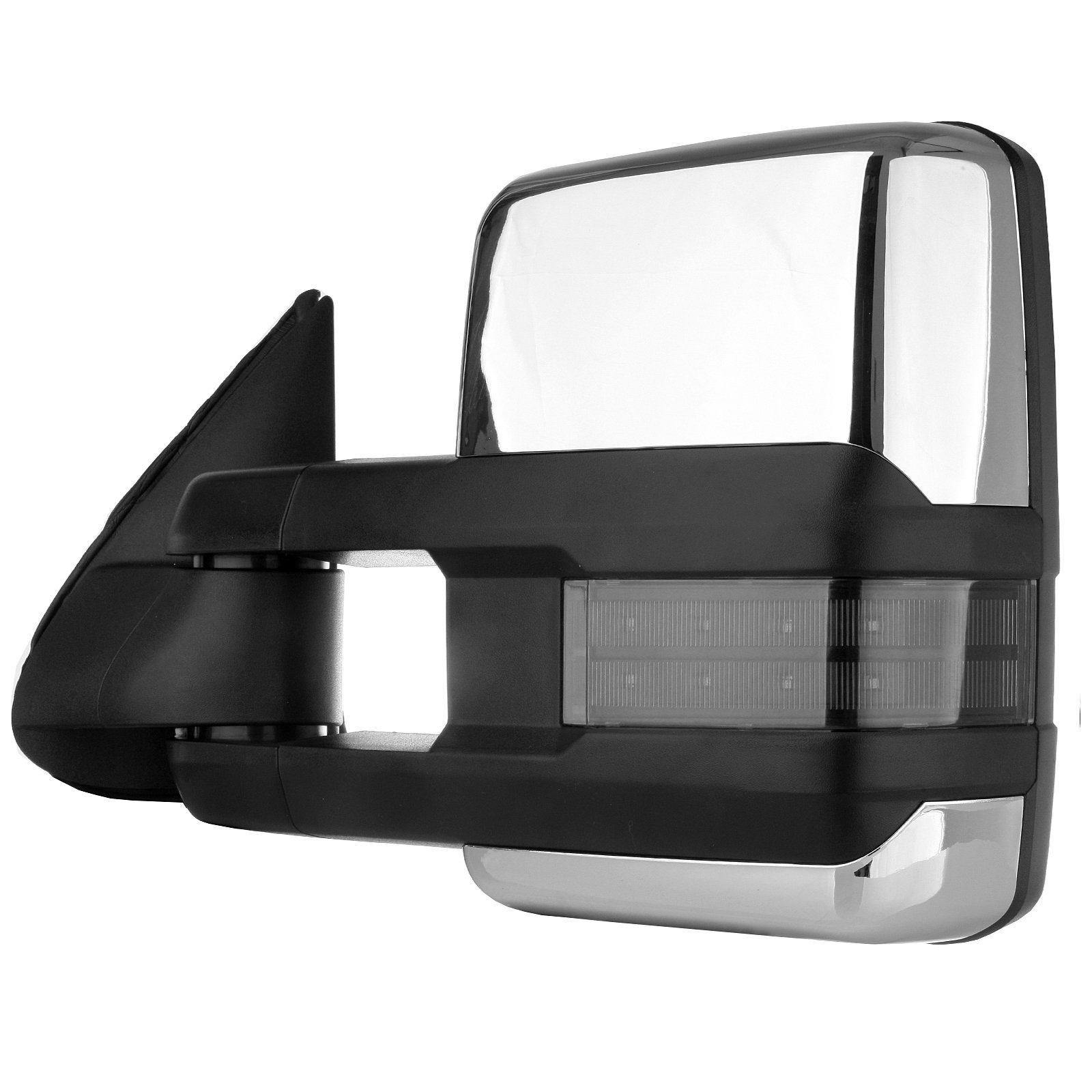 CCiyu Towing Mirrors for 2003-2006 Chevy Silverado/Tahoe/Suburban/Avalanche & 2007 Silverado Classic - Also Fits 2003-2006 GMC Sierra & 2007 Sierra Classic Models - Durable Side View Replacement Mirrors for Enhanced Towing Safety & Visibility