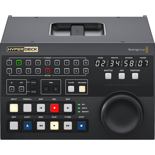 Blackmagic Design HyperDeck Extreme Control - Professional 4K/HD Video Recorder for Live Production & Broadcast Studios - Perfect for Streaming, Editing & Post-Production Workflows