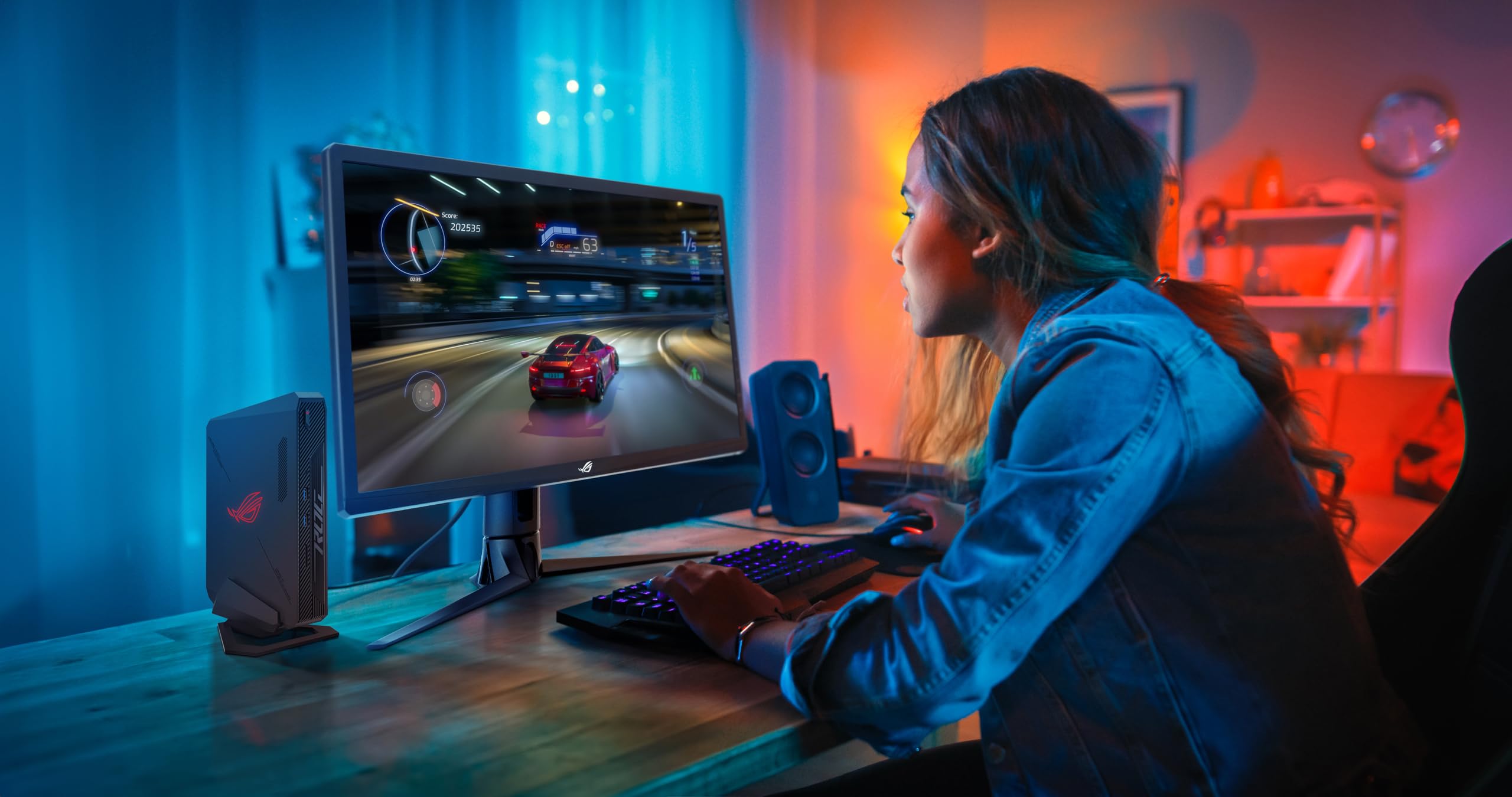 ASUS ROG NUC Mini Gaming PC - Ultra Compact Desktop with Intel Core Ultra 9 185H, NVIDIA RTX 4070, 32GB DDR5 RAM, 1TB SSD - Powerful Mini Gaming Computer for Esports, VR Gaming & Content Creation