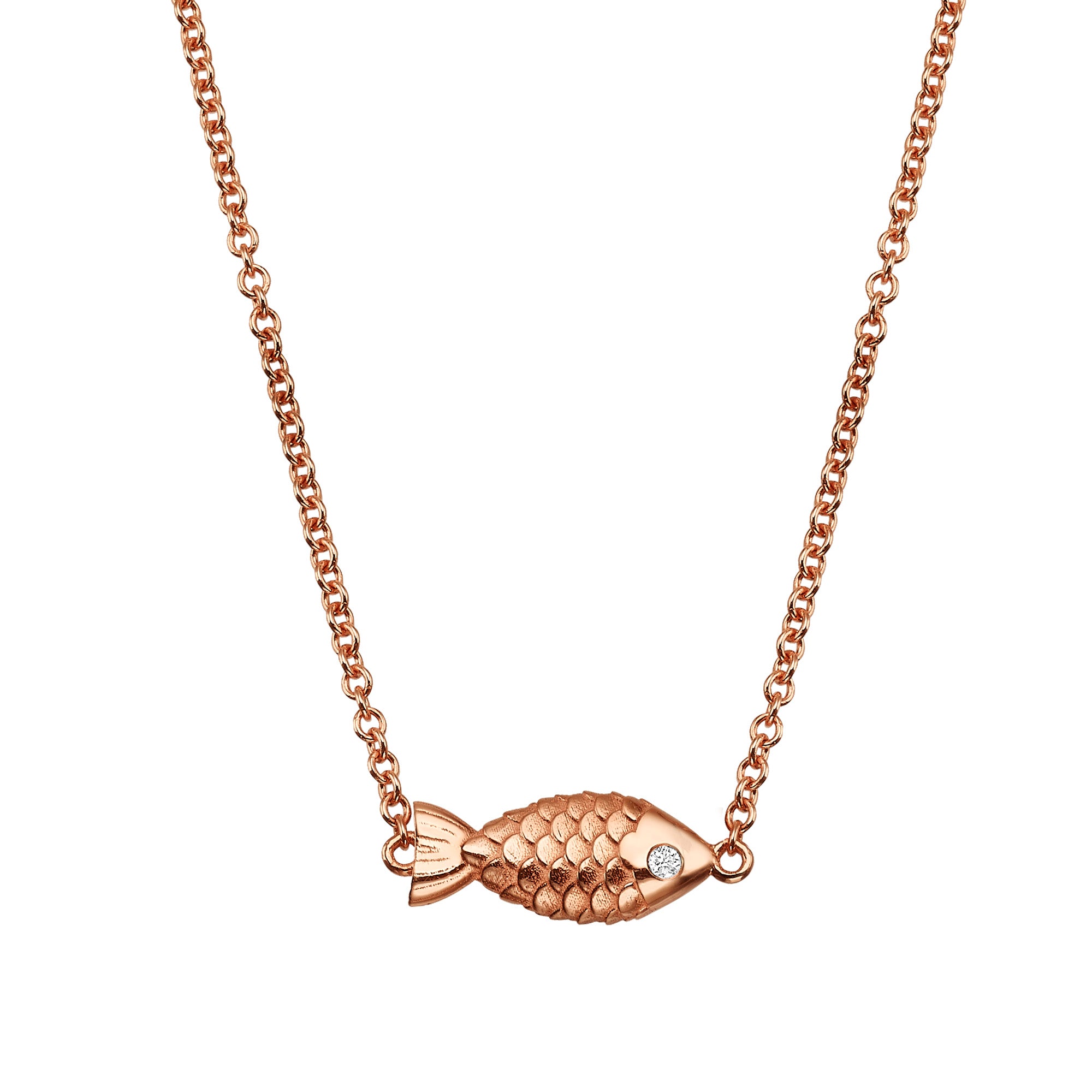 Elegant 14K Gold Fish Pendant Necklace for Women - Perfect Gift for Birthday, Anniversary & Everyday Wear