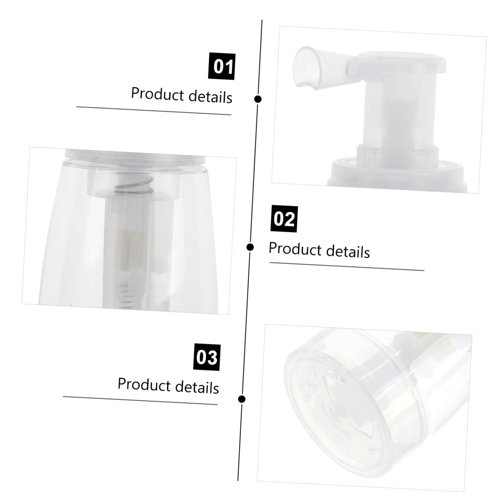Angoily Hair Fiber Powder Dispenser - Travel Size Dry Shampoo Spray Bottle for Makeup, Pet Cosmetics & Barber Use | Portable Powder Pump Container for Baby Hair, Toiletries & Styling