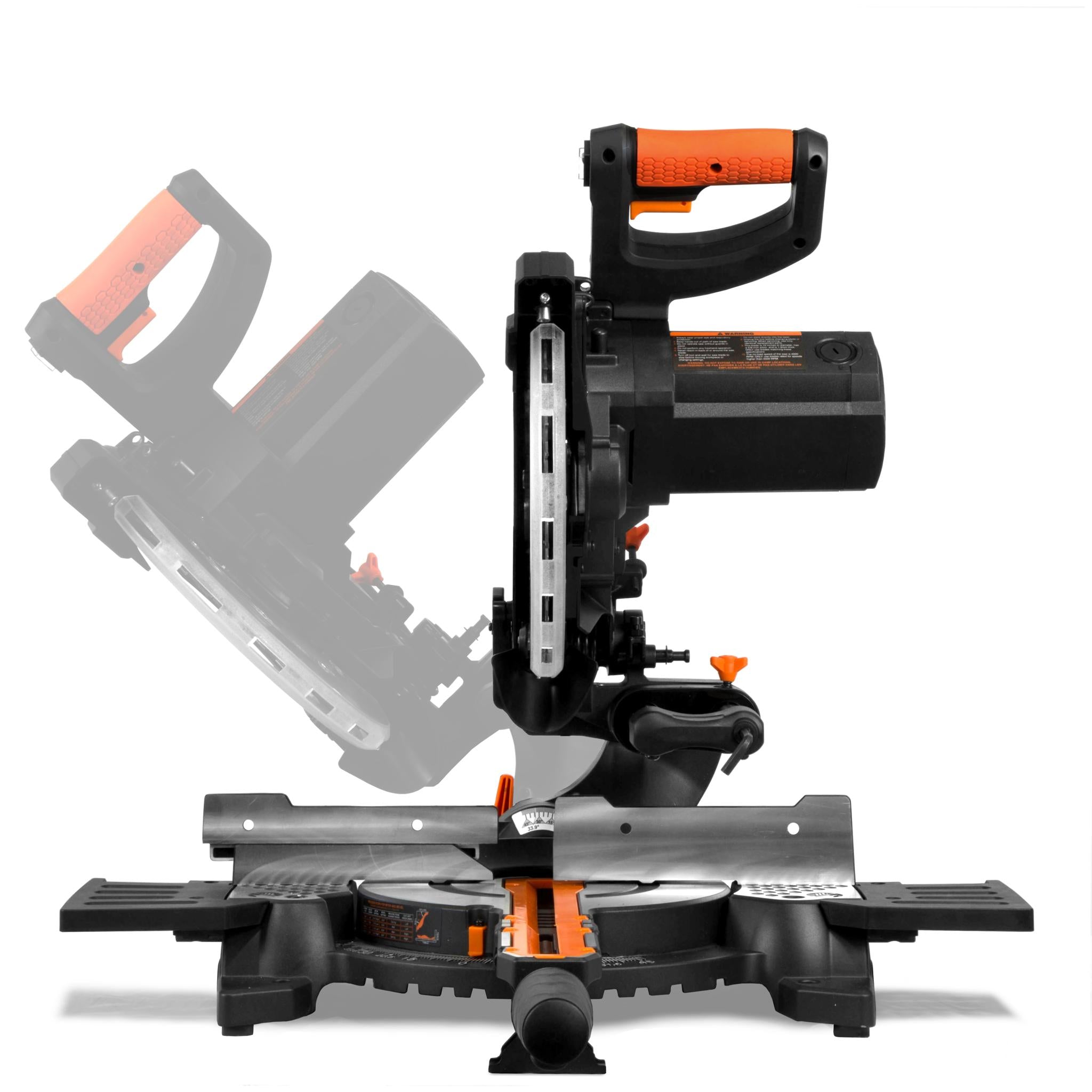 WEN MM1011T 15 Amp 10 Inch Single Bevel Compact Sliding Compound Miter Saw with Laser Guide - Perfect for Woodworking, DIY Projects, and Professional Carpentry