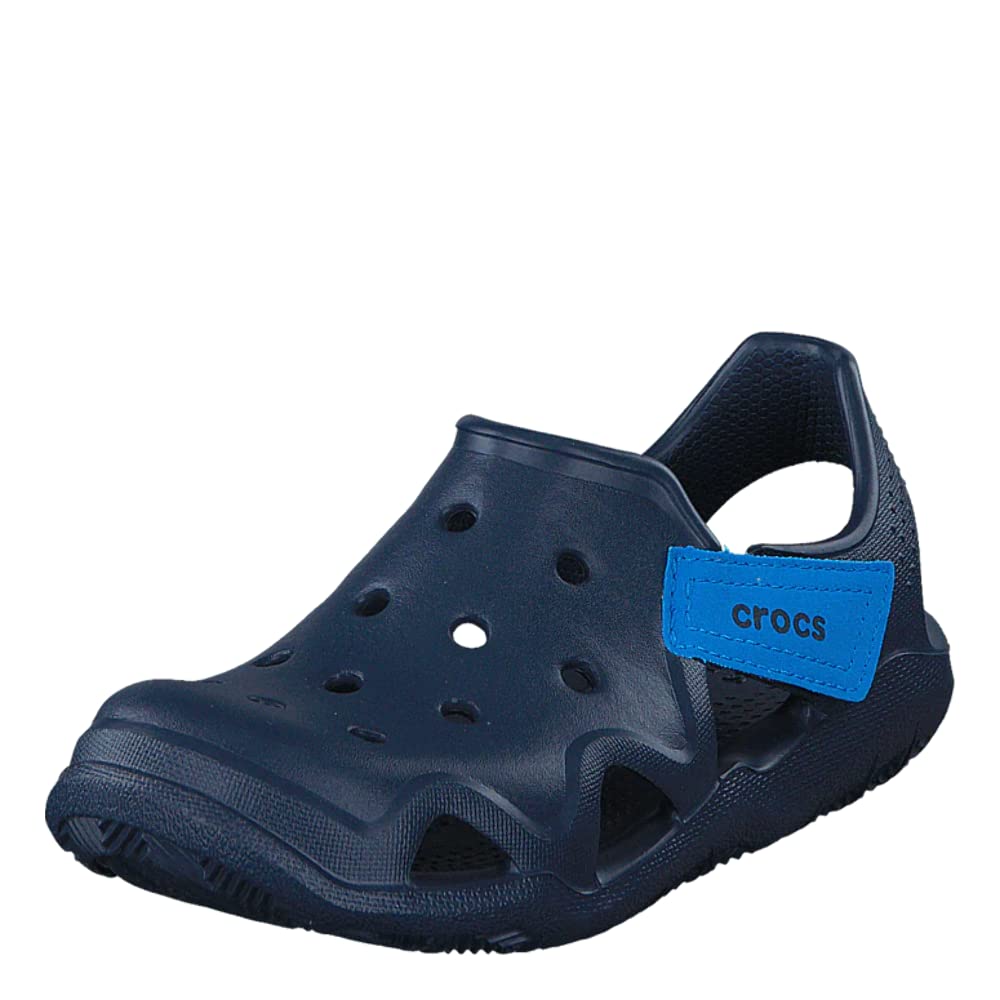 Crocs Unisex-Child Swiftwater Wave Sandals - Lightweight Water Shoes for Kids, Beach, Pool & Outdoor Activities | Comfortable & Quick-Drying