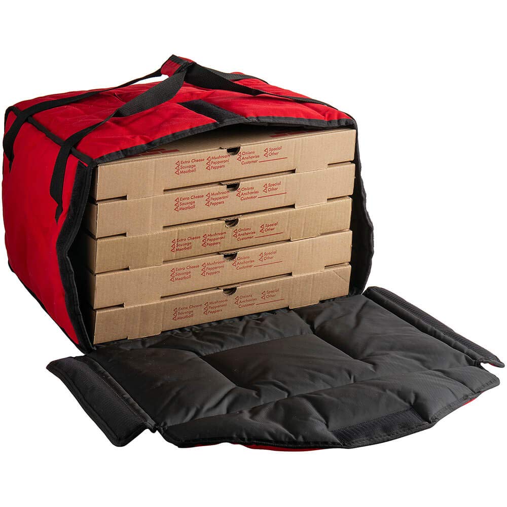 Cambro Nylon Insulated Premium Pizza Delivery Bag - Holds 5 Large 18