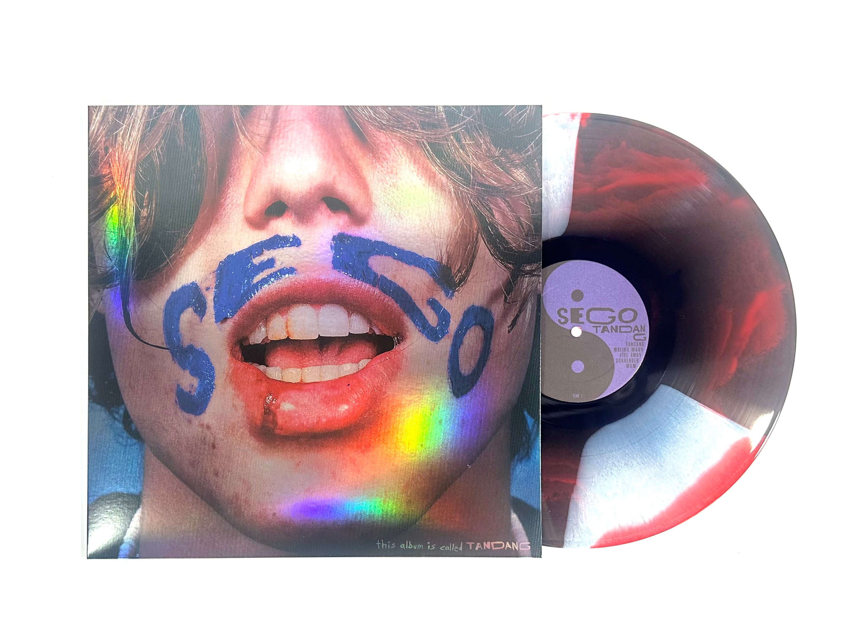 Red white and black smash vinyl