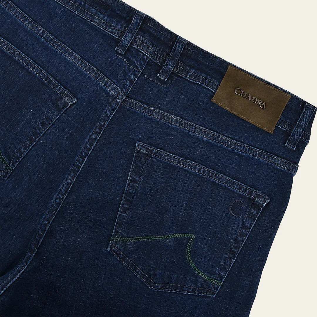 Cuadra Men's Navy Stretch Denim Jeans - Ultimate Comfort & Fit for Casual Wear & Everyday Style | J300436