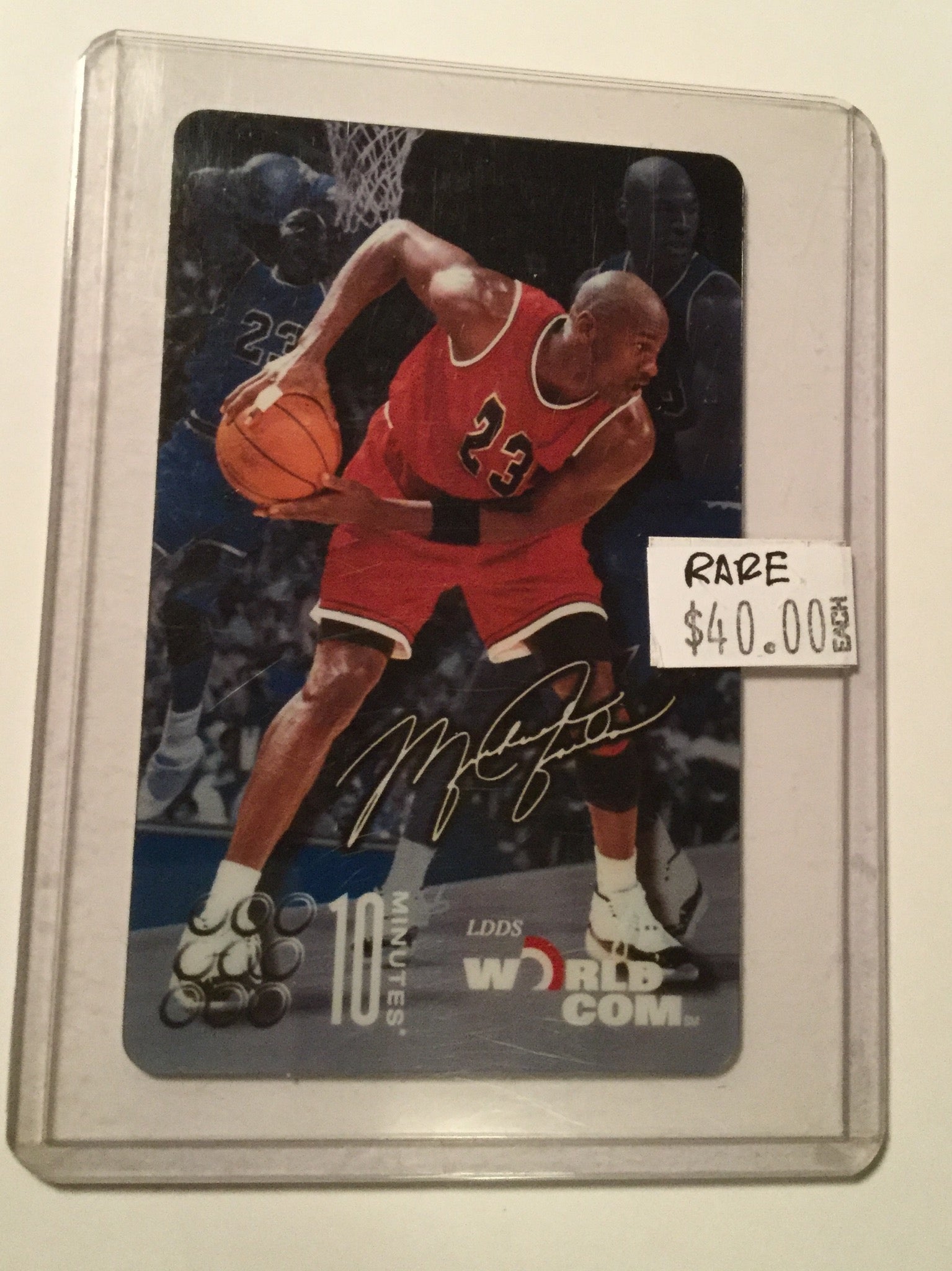 Michael Jordan Rare 1991 Worldcom Phone Card - Collectible Memorabilia for NBA Fans & Sports Collectors | Perfect for Display, Gifts, and Investment