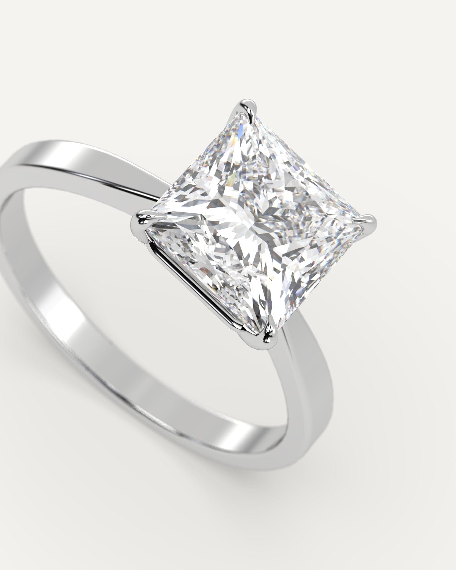 2 Carat Princess Cut Diamond Engagement Ring for Women - Perfect for Proposals, Weddings & Anniversaries | Durable & Sparkling Jewelry Gift