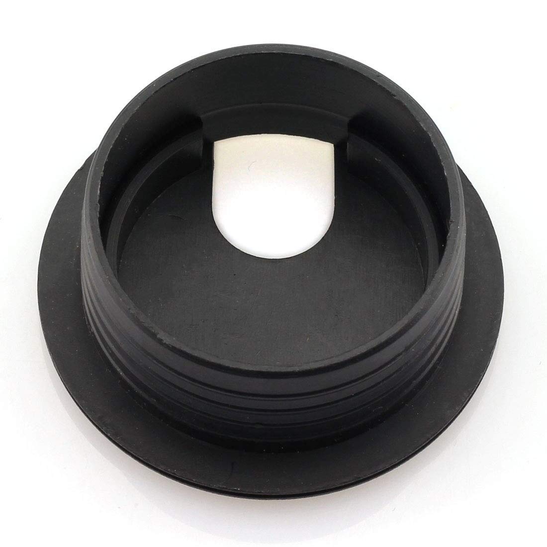 HJ Garden 2-Pack 1.5 Inch Black Plastic Desk Cable Grommet Hole Cover - Wire Cord Organizer for Office PC Desk, Home & Workspace Cable Management