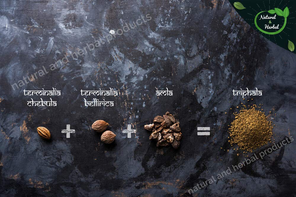 Organic Triphala Powder - Amalaki, Bibhitaki, Haritaki | Ayurvedic Herbal Supplement for Skin Care (Face Mask, Brightening, Even Tone), Hair Growth, Weight Management, Diabetes Support & Immune Boost - 100g | Perfect for Daily Detox, Wellness Routines & Natural Beauty Treatments