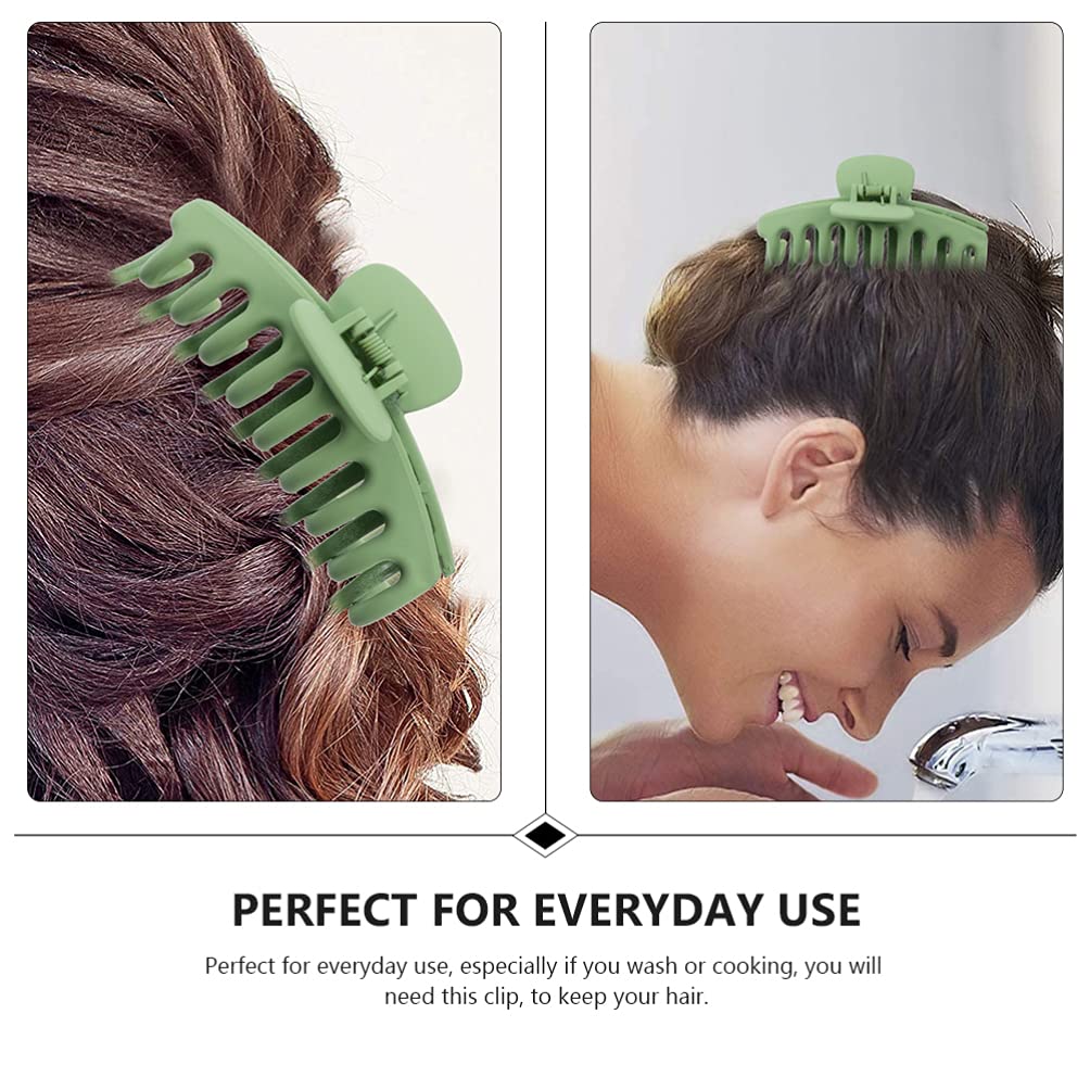 Beaupretty 8Pcs Jumbo Hair Claw Clips - Non-Slip for Bath, Shower & Styling