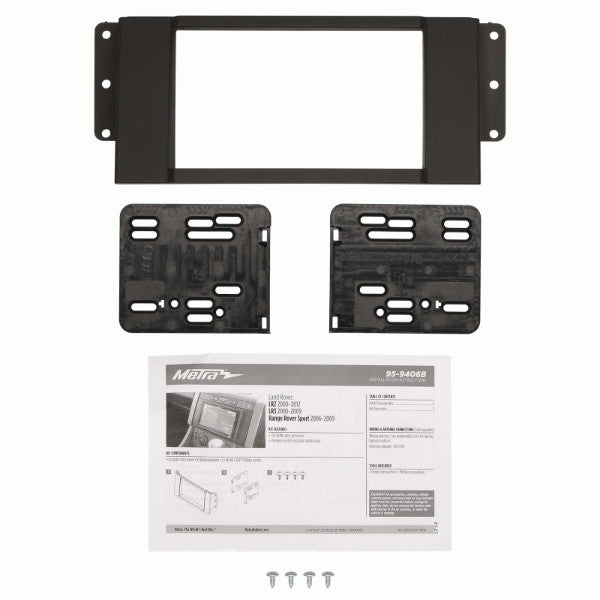 Metra 95-9406B Double DIN Radio Dash Kit for 2005-2012 Land Rover | Car Stereo Installation | Upgrade Your Vehicle Audio System for Better Sound Quality