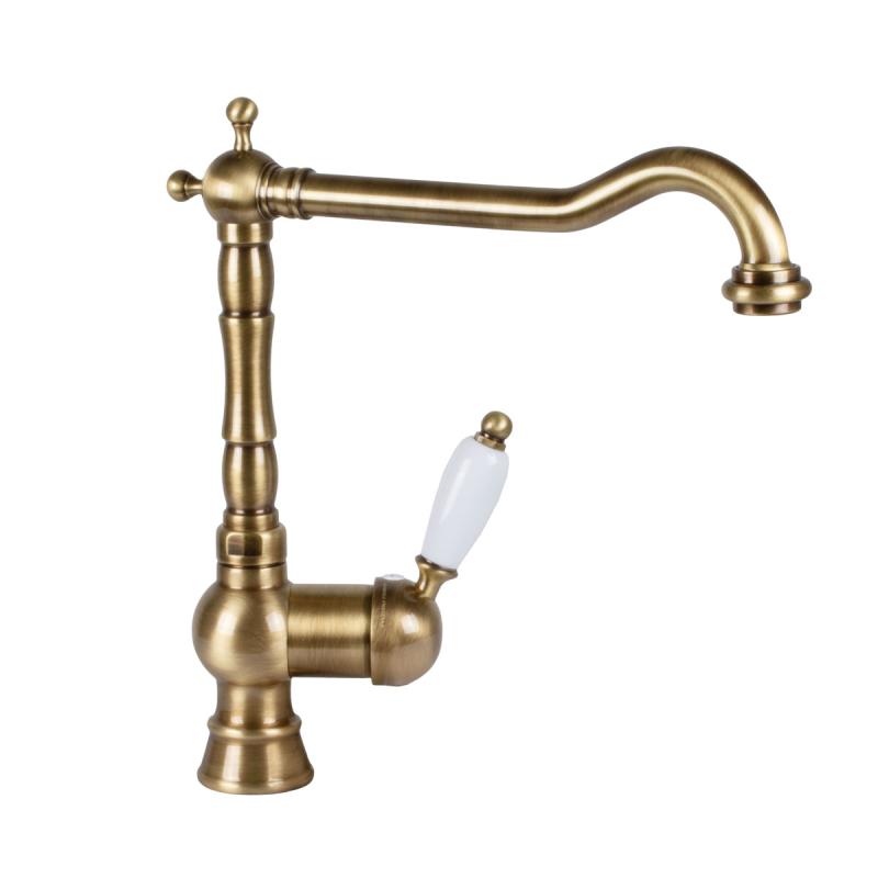 Nottingham Bronze Kitchen Faucet - High-Quality Brass Mixer Tap for Modern & Rustic Kitchens | Perfect for Home, Restaurant & Commercial Use