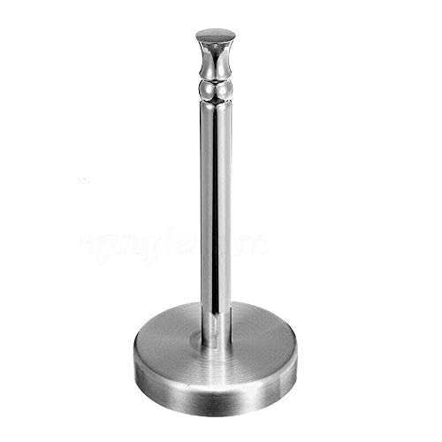 Stainless Steel Vertical Paper Towel Holder Stand - 3X Satisfader for Home & Kitchen Countertop | Wall Mount Paper Towel Dispenser | Perfect for Kitchen, Bathroom, Office & RV Use